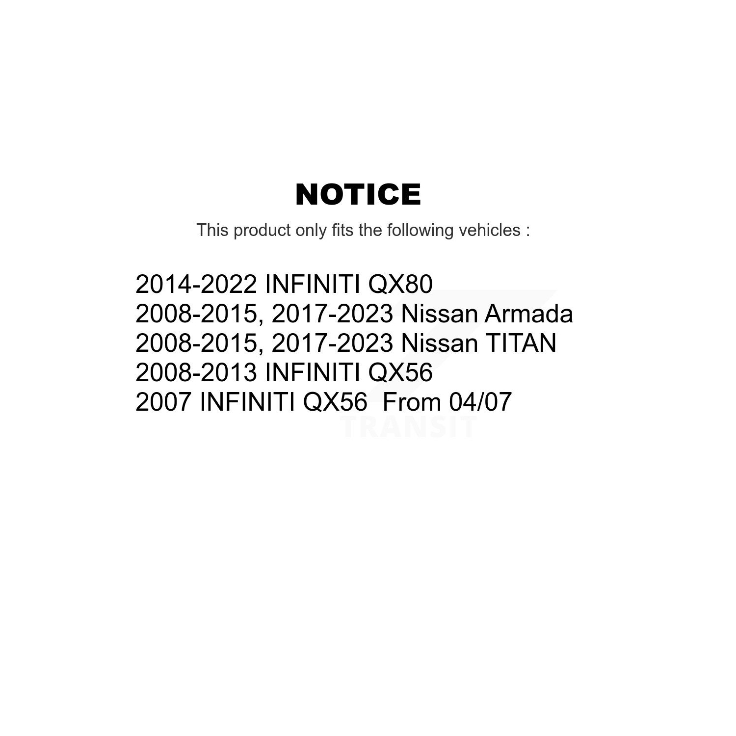 Front Disc Brake Rotors And Ceramic Pads Kit For Nissan TITAN INFINITI Armada QX80 QX56 K8A-104802