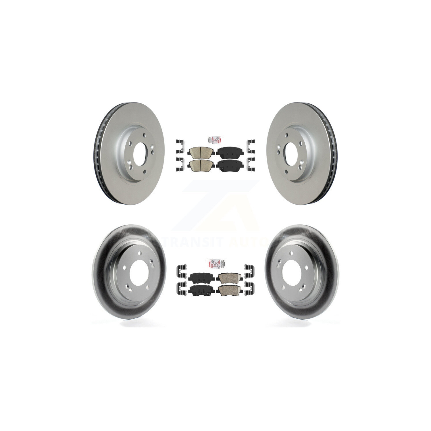 Plaquettes en céramique à l'avant et disques de frein enduits pour Hyundai Sonata KGA-105102