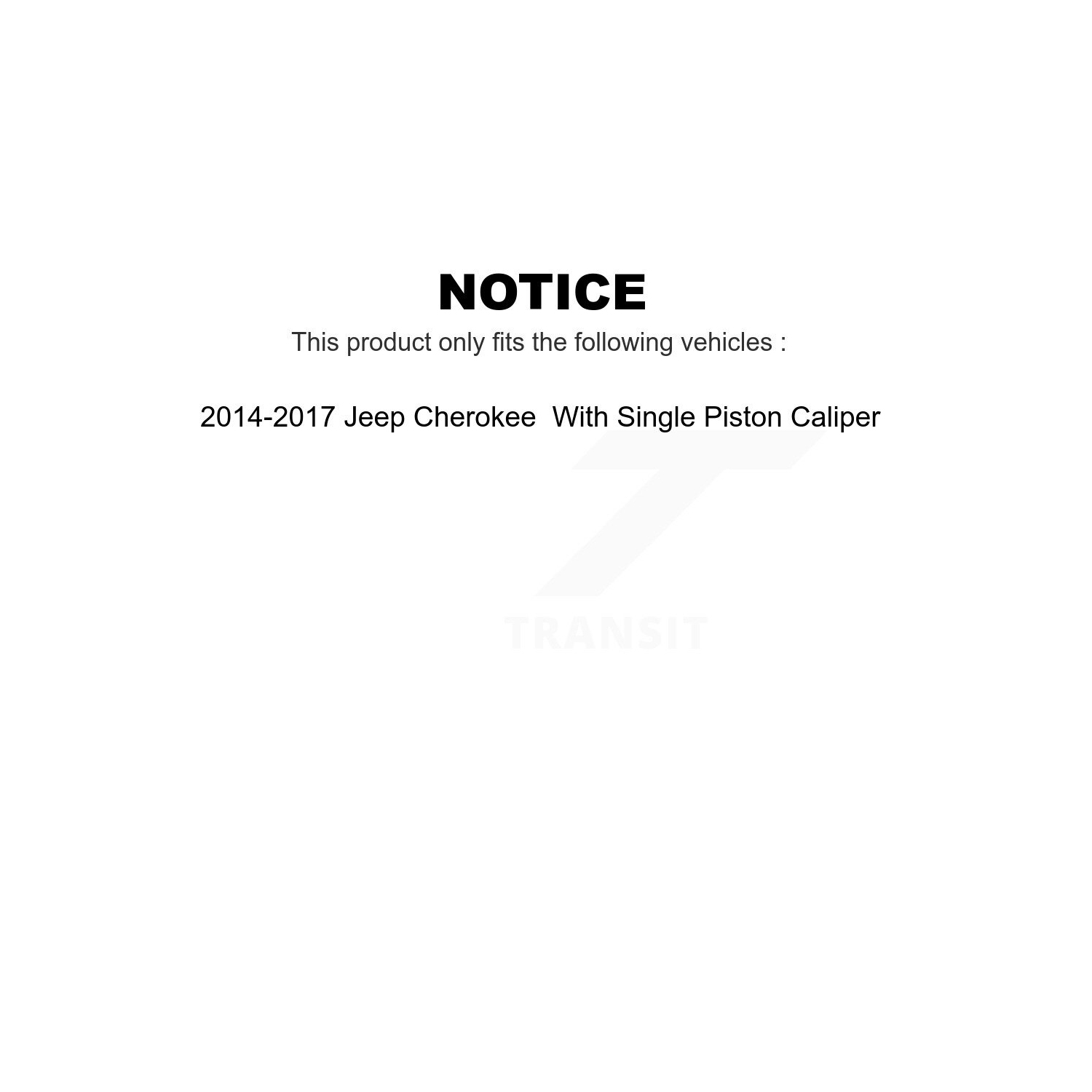 Kit de plaquettes semi-métalliques de disque de frein avant pour Jeep Cherokee avec étrier à piston unique KGS-100172