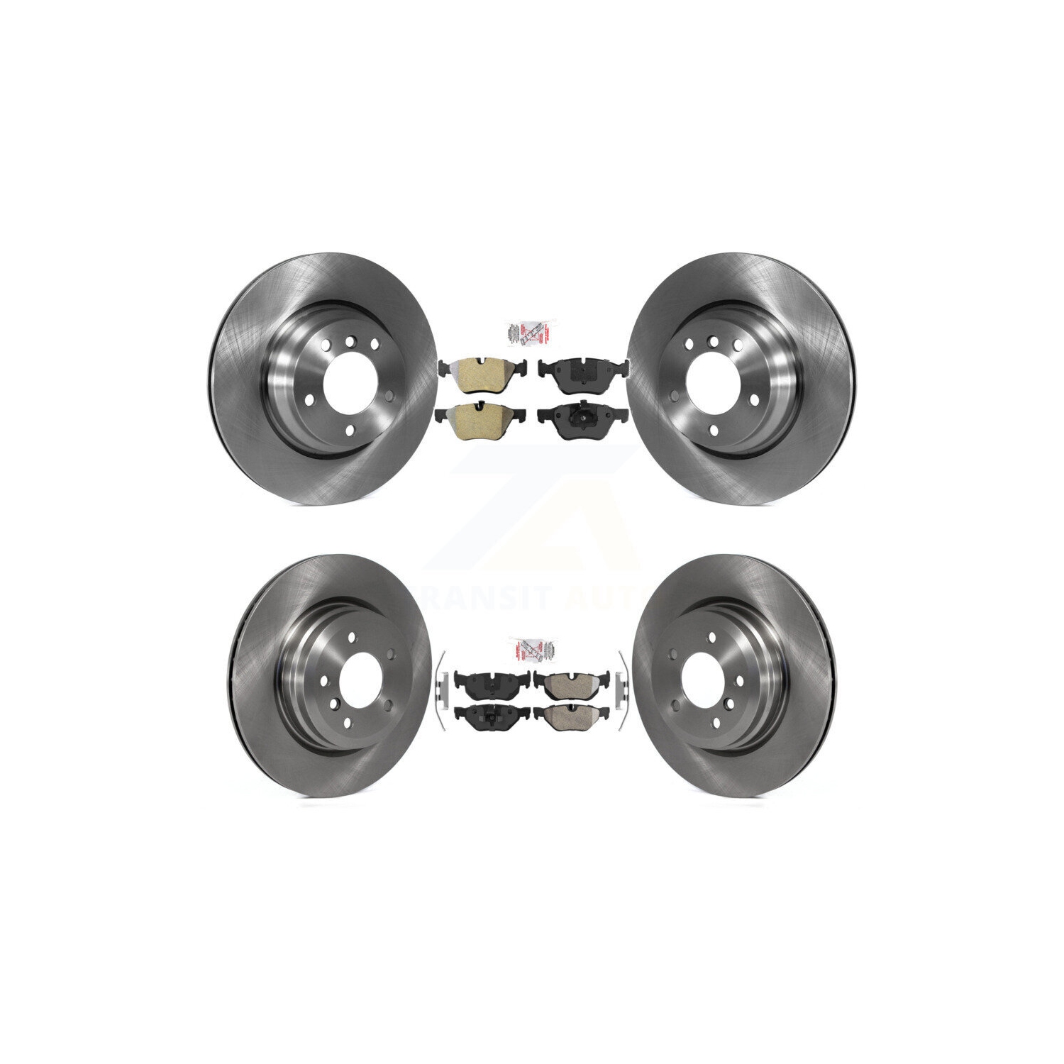 Front Rear Semi-Metallic Pad Brake Rotor Kit For 12 BMW X1 With 336mm Diameter K8A-106775
