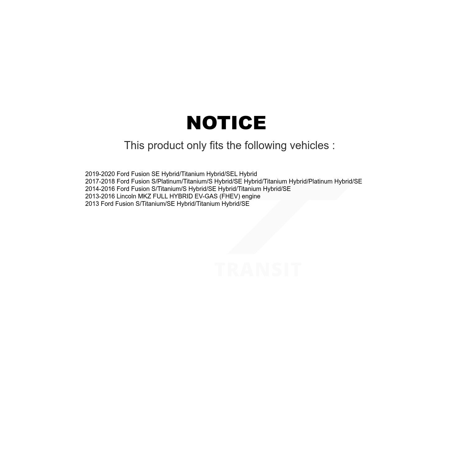 Kit de plaquettes en céramique pour disque de frein à fente de perceuse à revêtement arrière avant pour Ford Fusion Lincoln MKZ KDC-100355