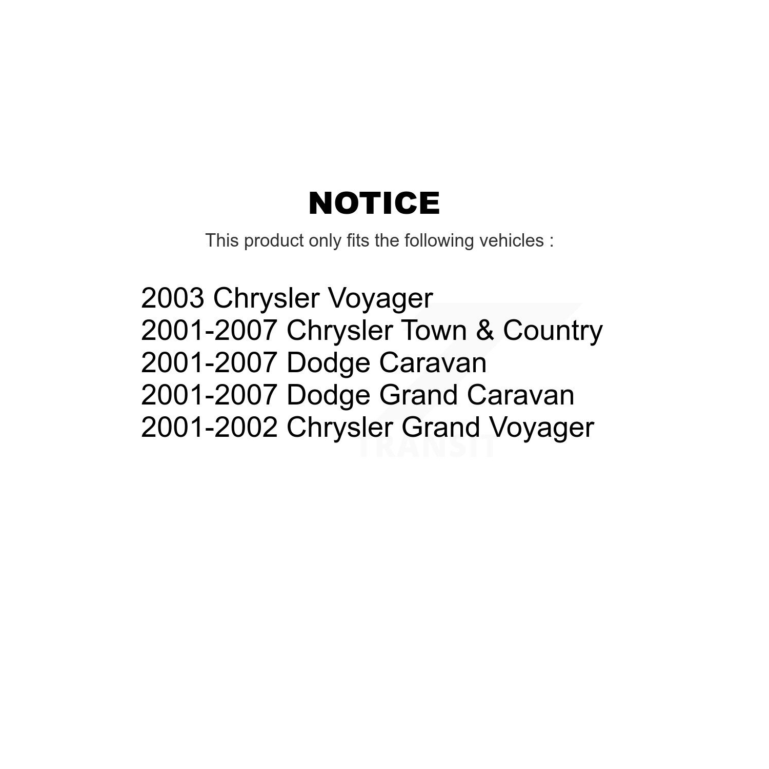 Ensemble de plaquettes semi-métalliques de frein à disque pour Dodge Grand Caravan Chrysler Town et KGA-103857
