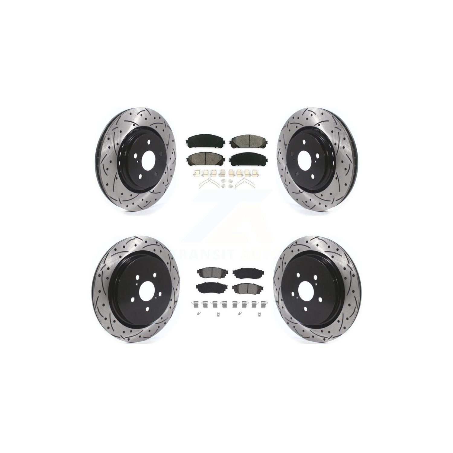 thumbnail image 2 of Max Advanced Brakes Front & Rear Drilled Rotors + Pads Kit For Lexus RX350/RX450h 2016-2022 2 of 4