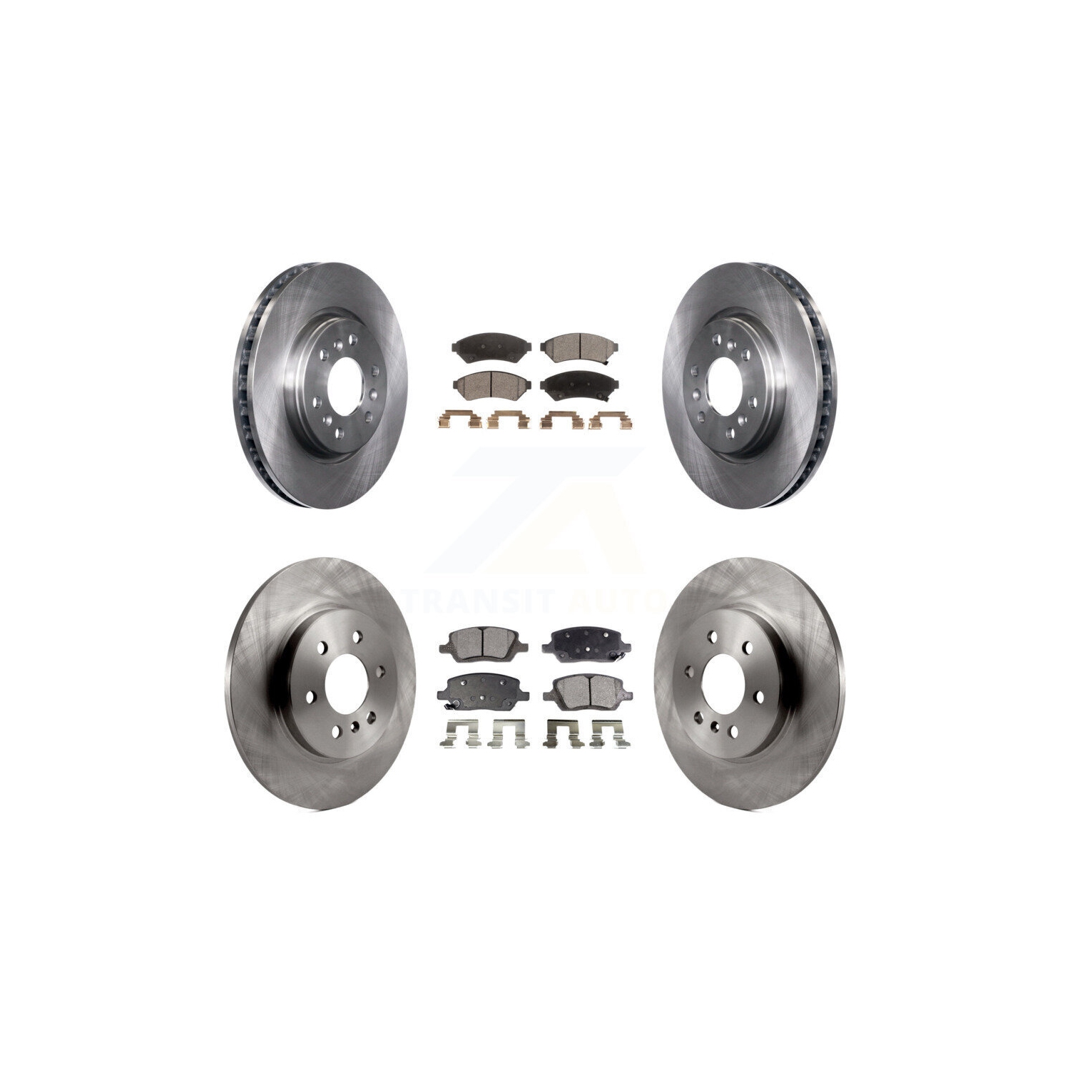 Front Rear Brake Rotor Ceramic Pad Kit For Pontiac Montana Chevrolet Uplander Buick Relay K8T-100828