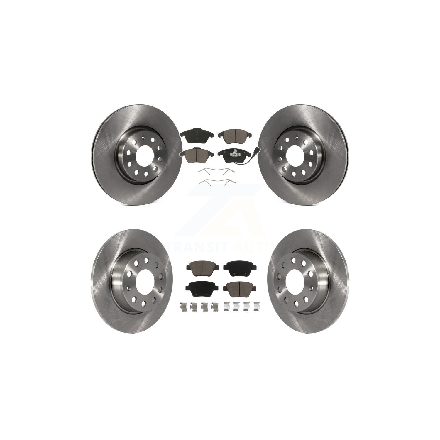 Front Rear Disc Brake Rotors And Ceramic Pads Kit For Volkswagen Beetle GTI K8C-101116