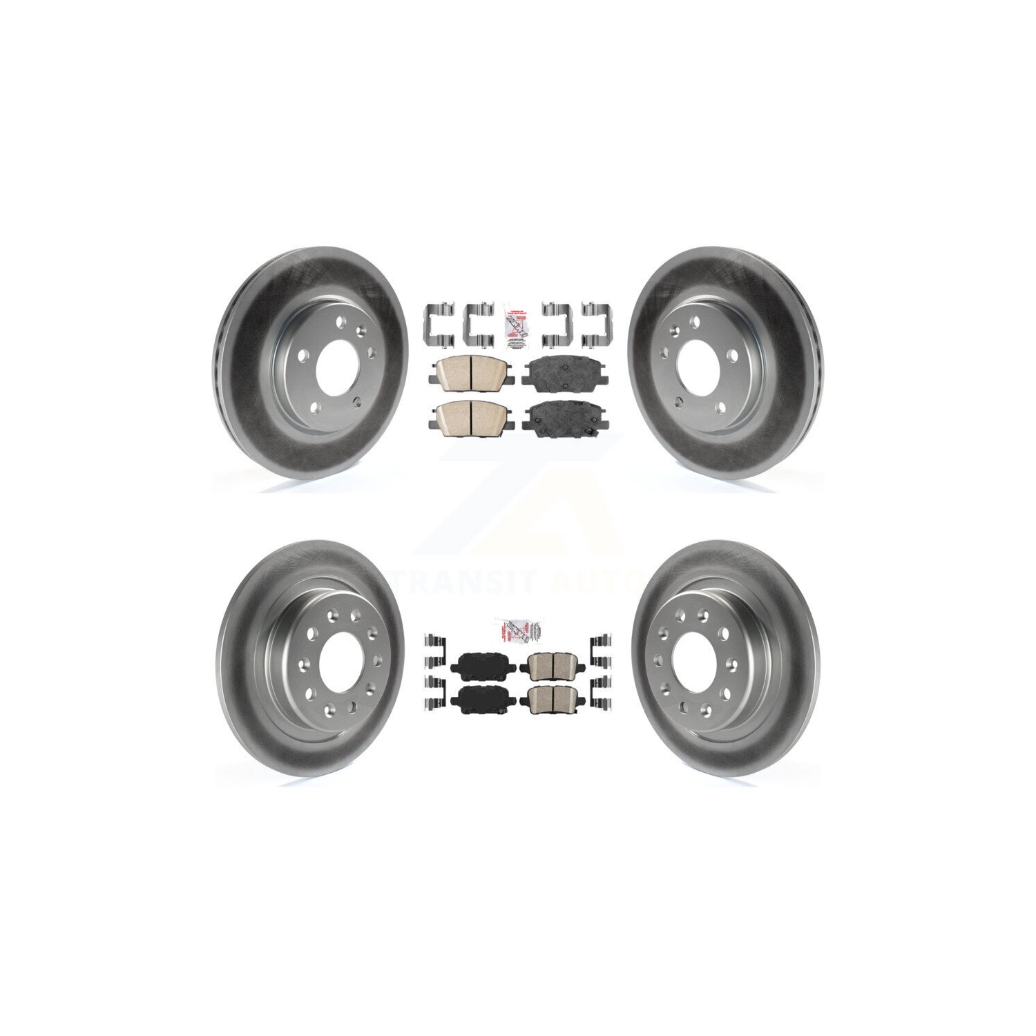 Front Rear Ceramic Pad Coat Disc Brake Rotor Kit For Chevrolet Equinox GMC Terrain Malibu KGA-102840