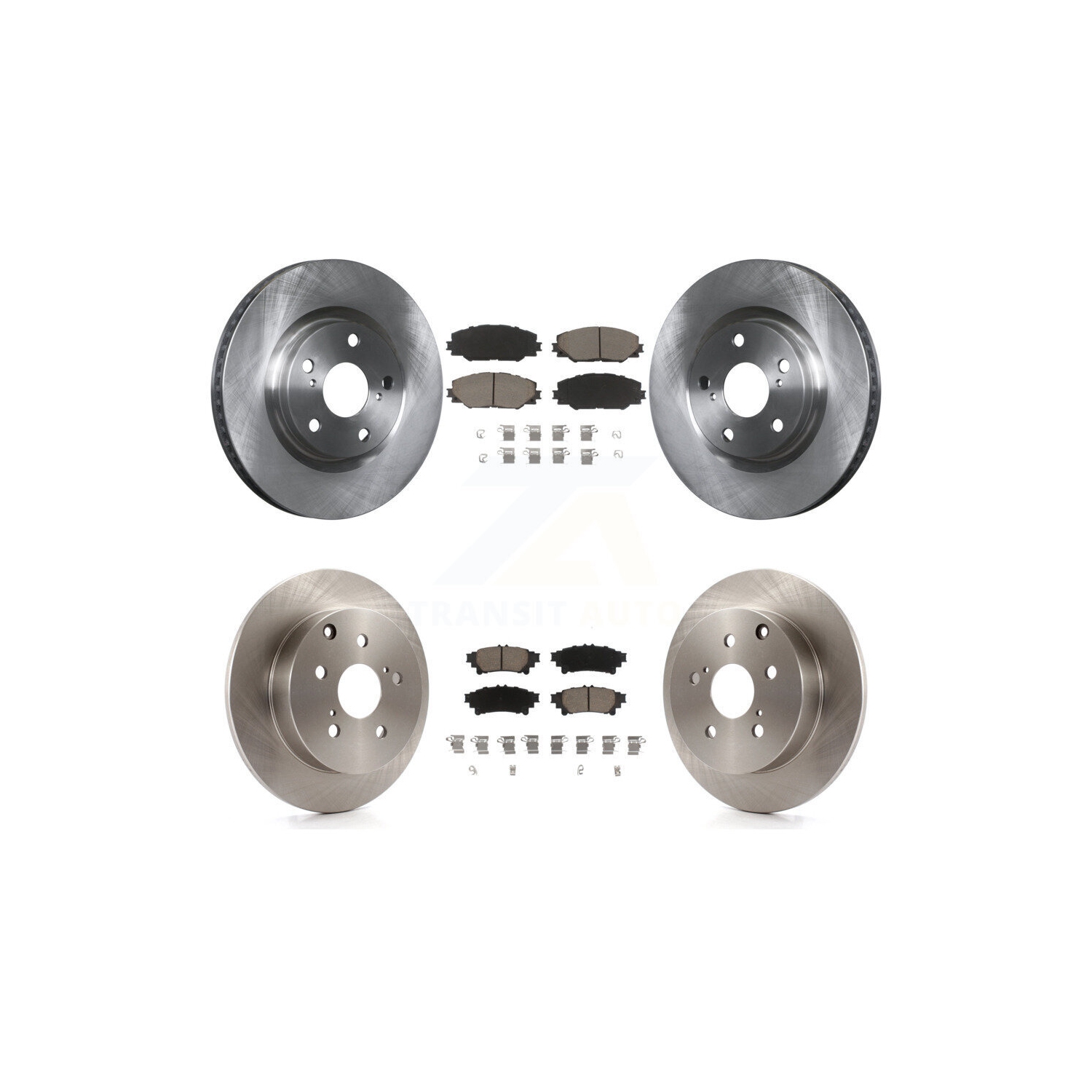 Front Rear Disc Brake Rotors And Ceramic Pads Kit For 2016-2020 Toyota Mirai K8C-101545