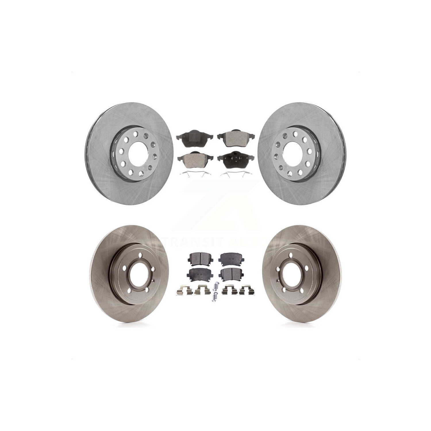 Front Rear Disc Brake Rotor Ceramic Pad Kit For Audi A4 Quattro With 288mm Diameter K8T-101109