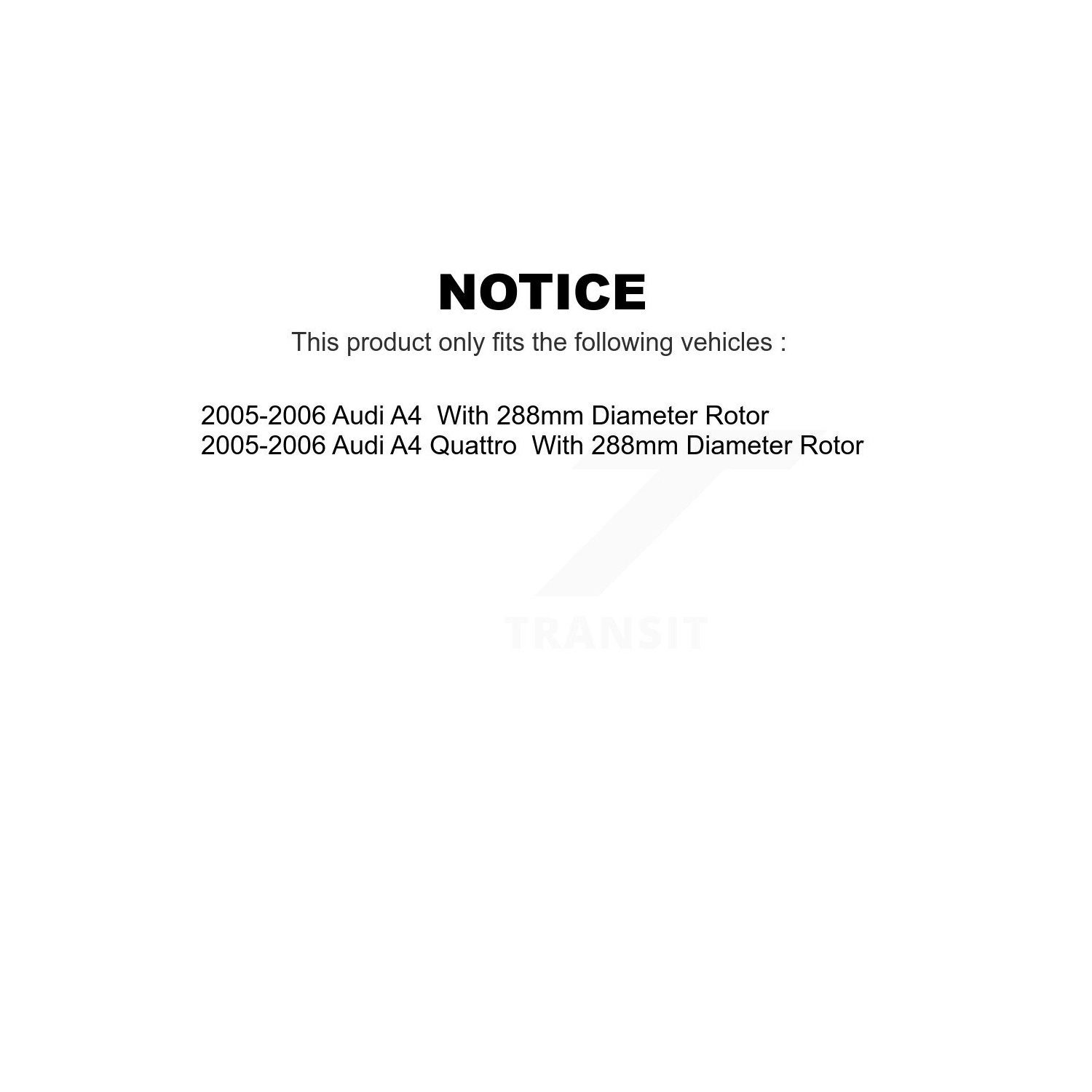 Front Rear Disc Brake Rotor Ceramic Pad Kit For Audi A4 Quattro With 288mm Diameter K8T-101109