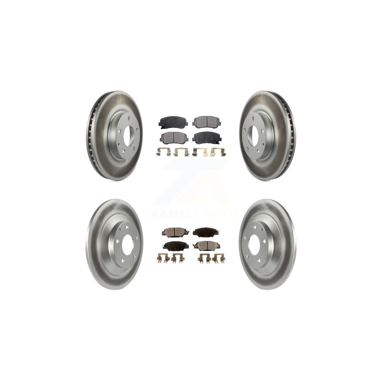 Kit de plaquettes en céramique pour rotor de frein avant arrière pour Mazda CX-5 15 avec frein de stationnement électrique KGT-101212