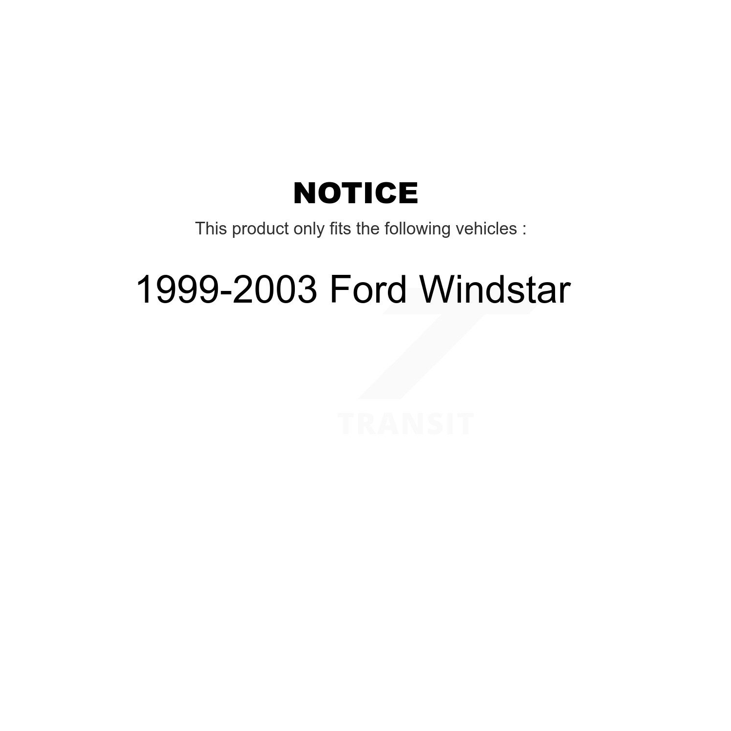 Front Disc Brake Rotors And Ceramic Pads Kit For 1999-2003 Ford Windstar K8T-100115