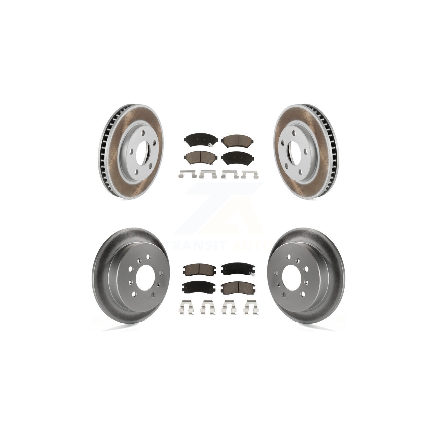 Ensemble de plaquettes en céramique pour disque de frein avant enduit arrière pour Chevrolet Venture Pontiac KGC-102256 de Buick Century