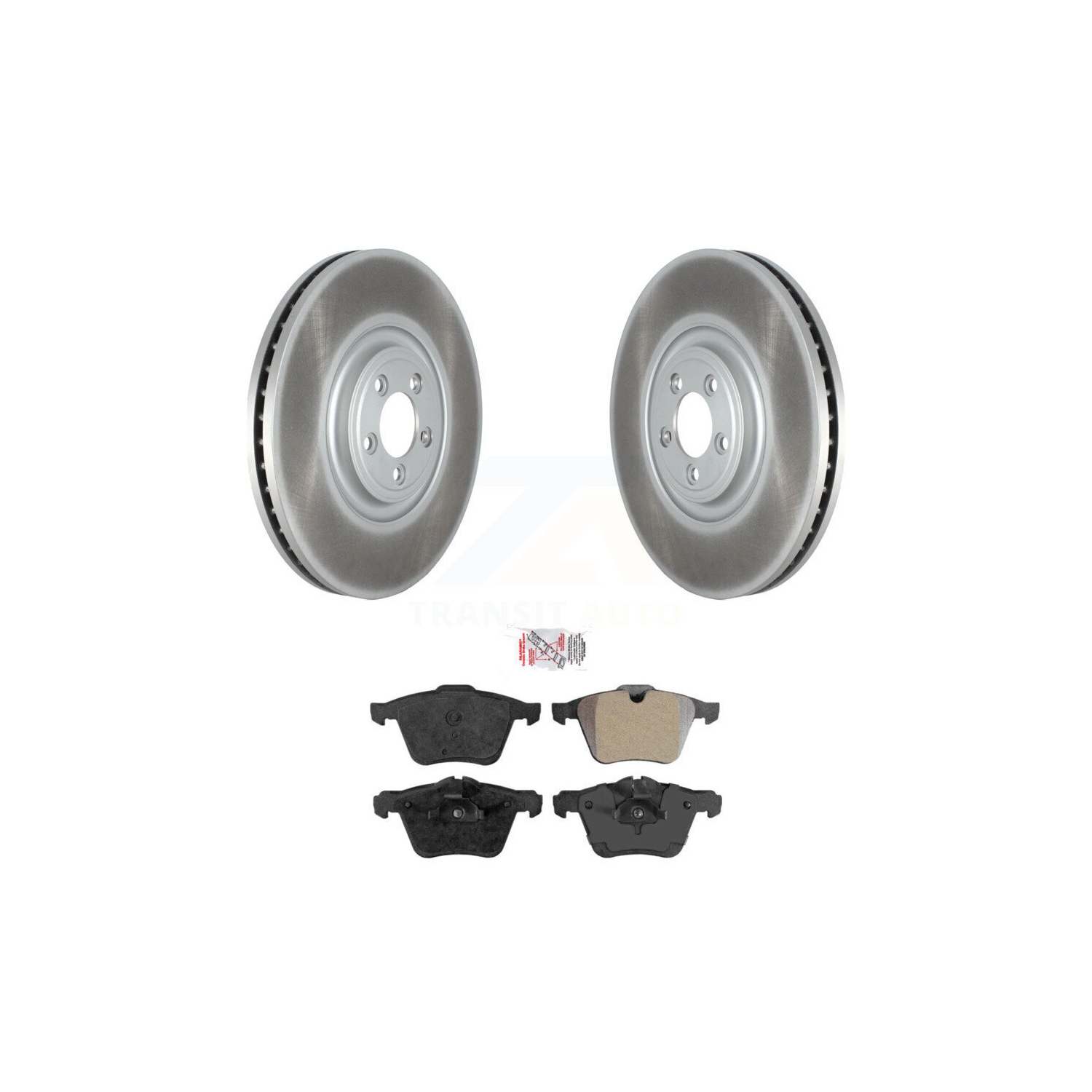 Front Coated Disc Brake Rotors And Semi-Metallic Pads Kit For Jaguar XF XJ KGA-104602