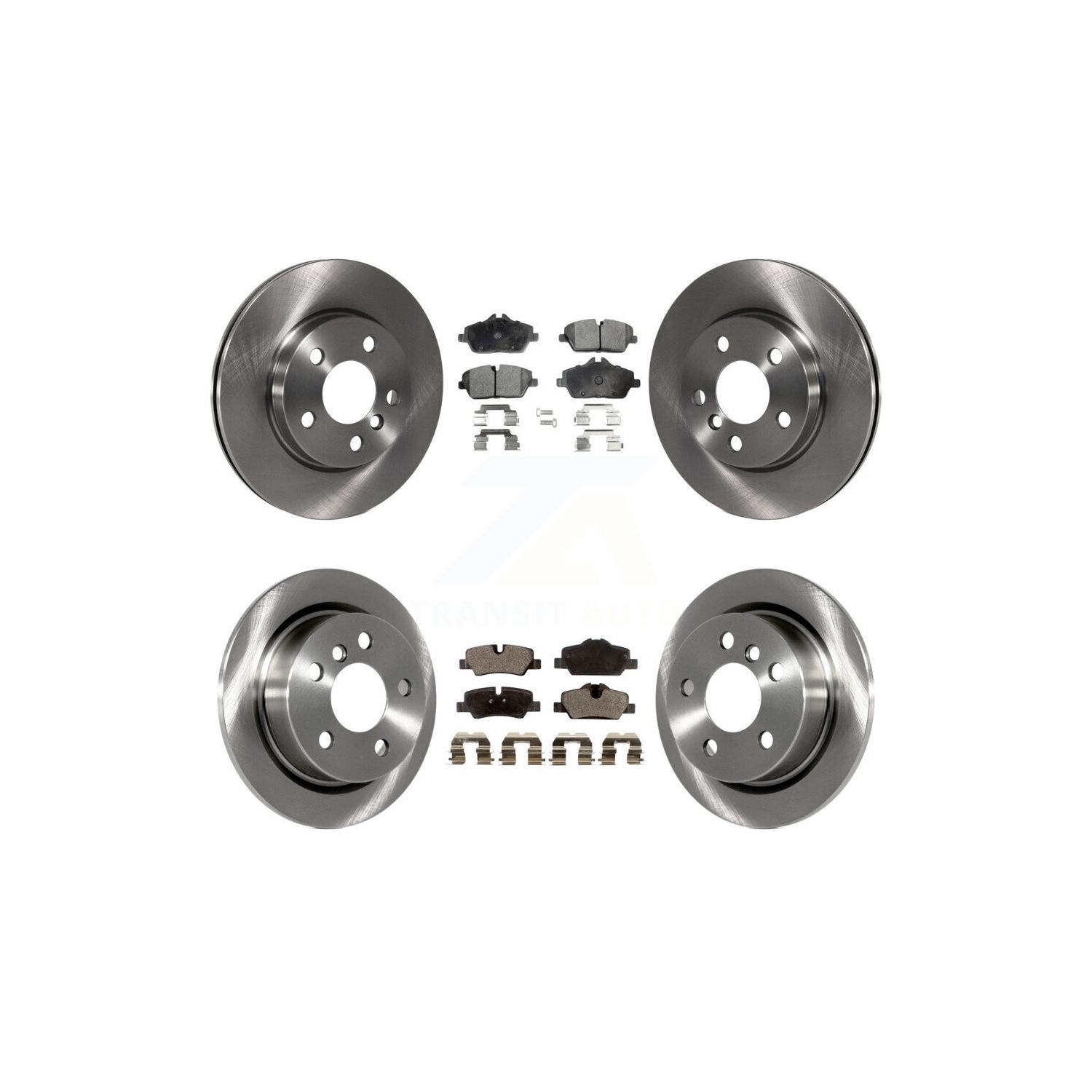 Ensemble de disques de frein avant arrière et plaquettes en céramique pour la Mini Cooper K8T-101609