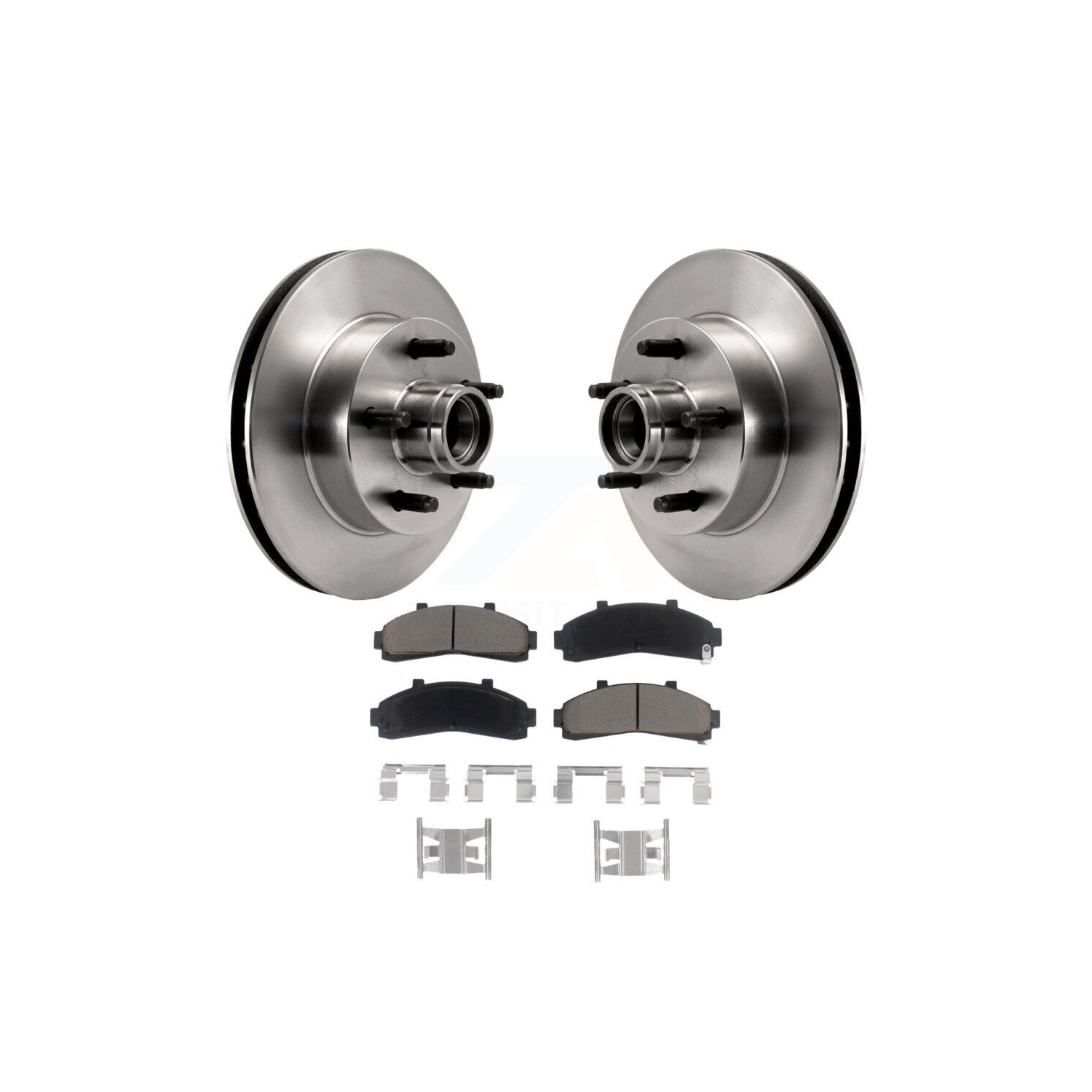 Front Disc Brake Rotors Hub Ceramic Pad Kit For Ford Ranger Mazda B4000 B3000 B2300 B2500 K8C-102682