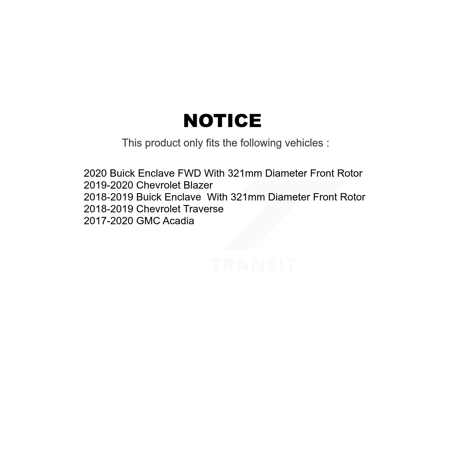 Ensemble de plaquettes semi-métalliques pour disque de frein arrière Traverse GMC Acadia Buick KGF-100626 DE Chevrolet