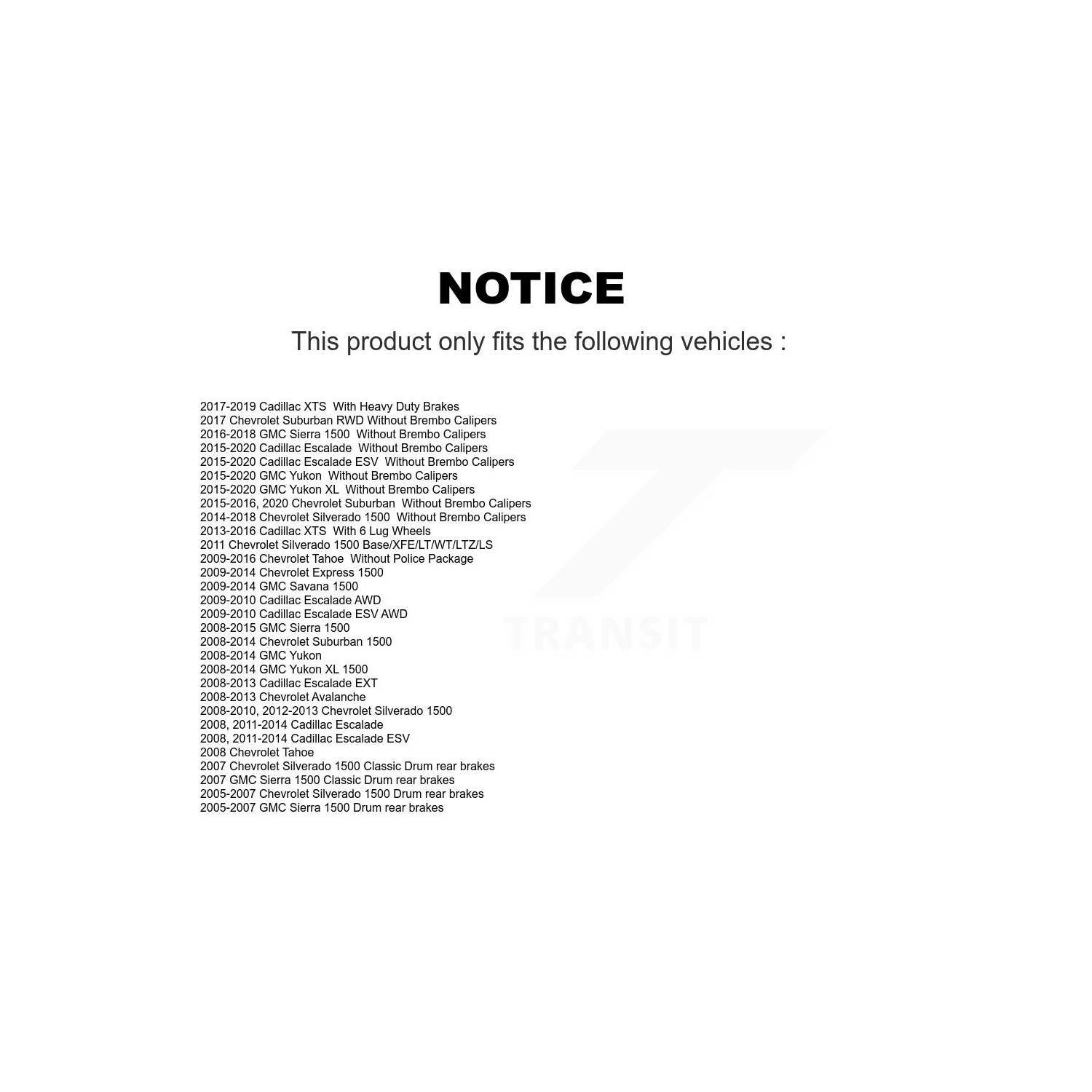 Ensemble de plaquettes semi-métalliques pour disques de frein avant Sierra 1500 de Chevrolet Silverado Cadillac 8&nbsp;A-104554 de GMC