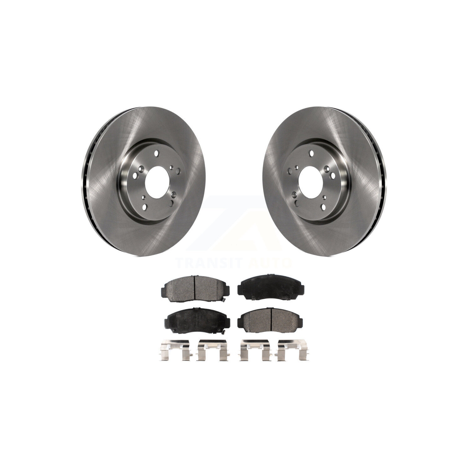 Front Disc Brake Rotors And Ceramic Pad Kit For 2004-2005 Acura TL Automatic transmission K8T-100423