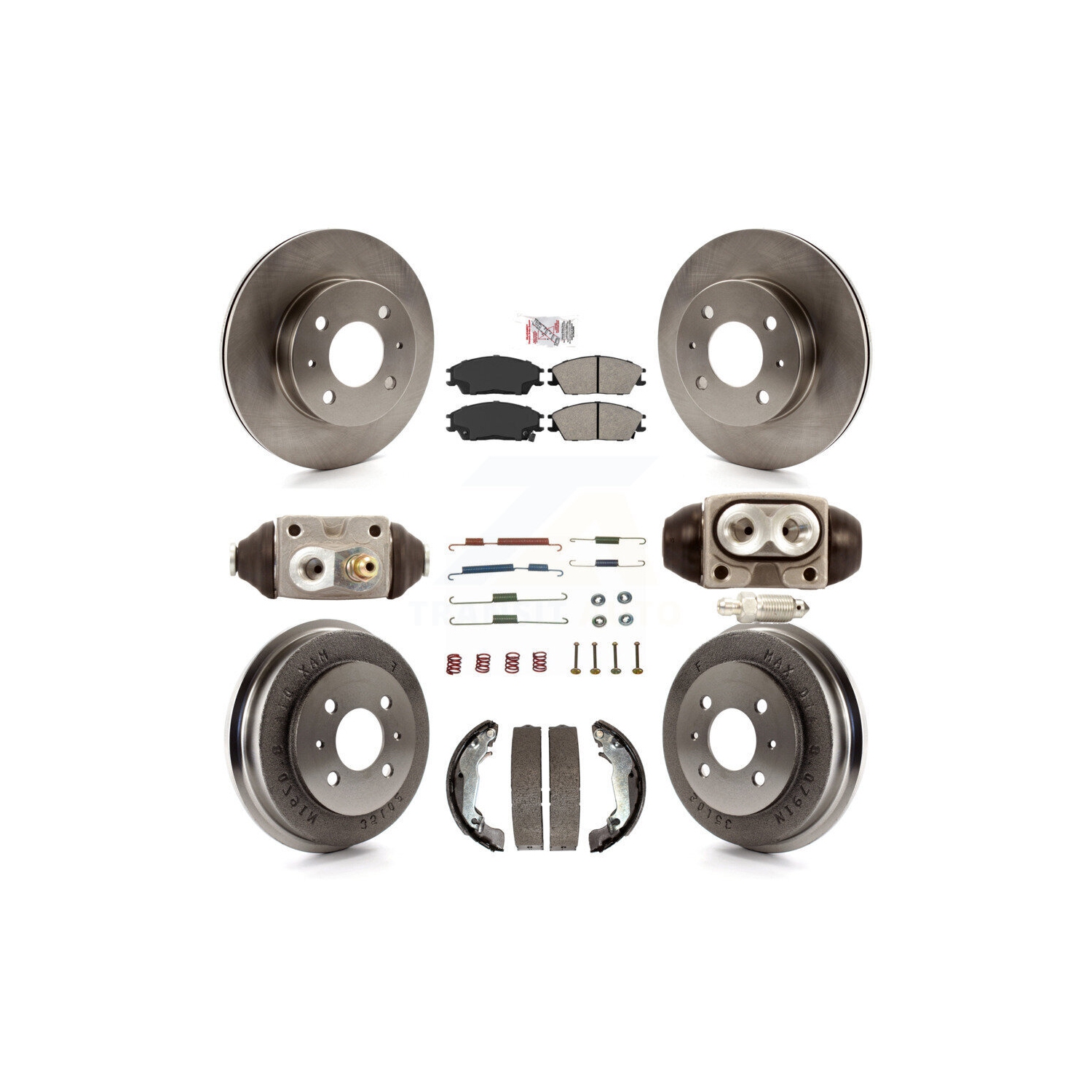 Ensemble de tambours semi-métalliques de frein à disque arrière avant pour les véhicules d'appoint 2003-2005 de Hyundai K8&nbsp;A-105454