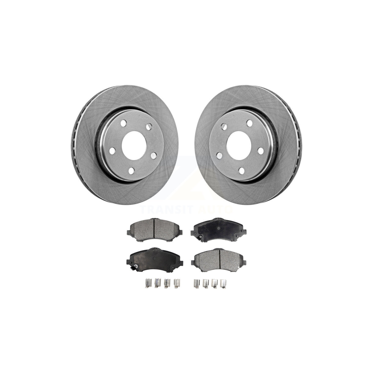 Front Disc Brake Rotors And Semi-Metallic Pads Kit For Jeep Wrangler JK K8F-100225