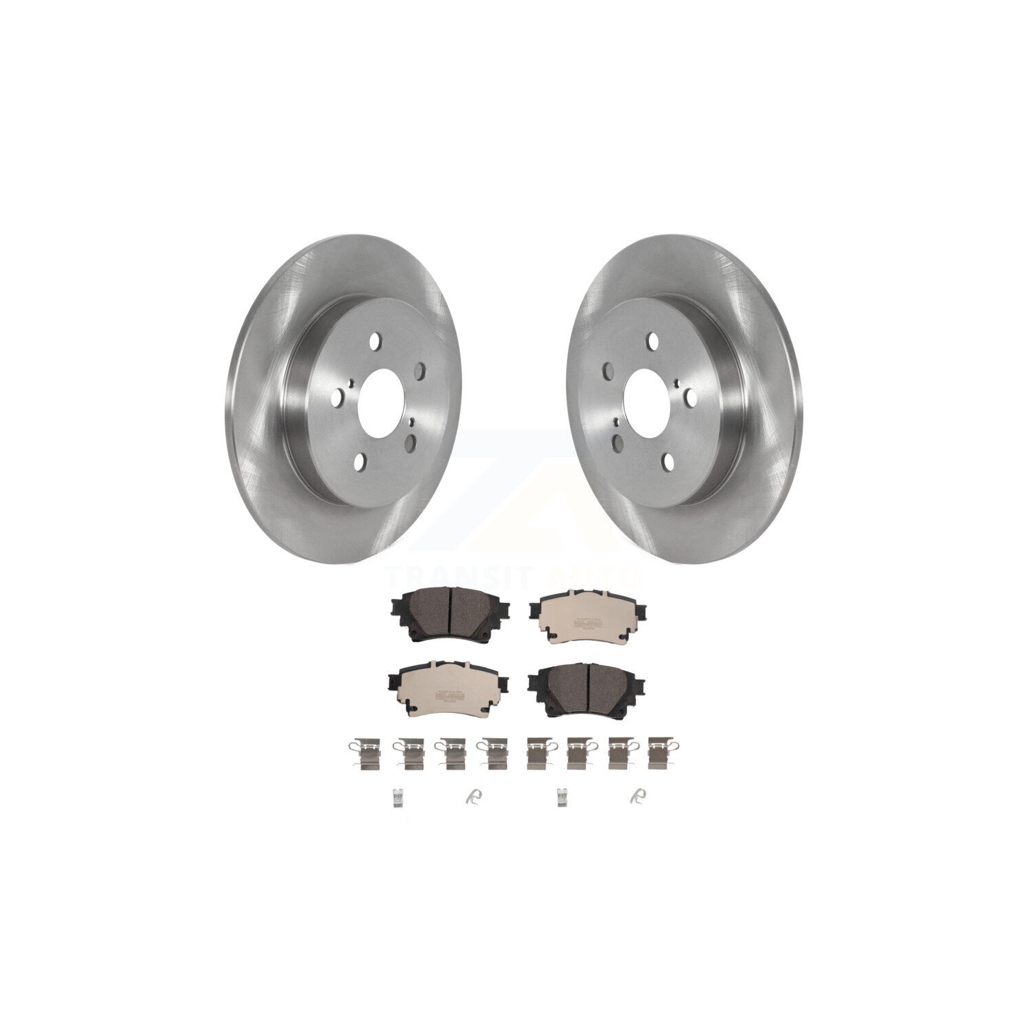 Rear Disc Brake Rotors And Ceramic Pads Kit For Toyota Corolla K8T-104005