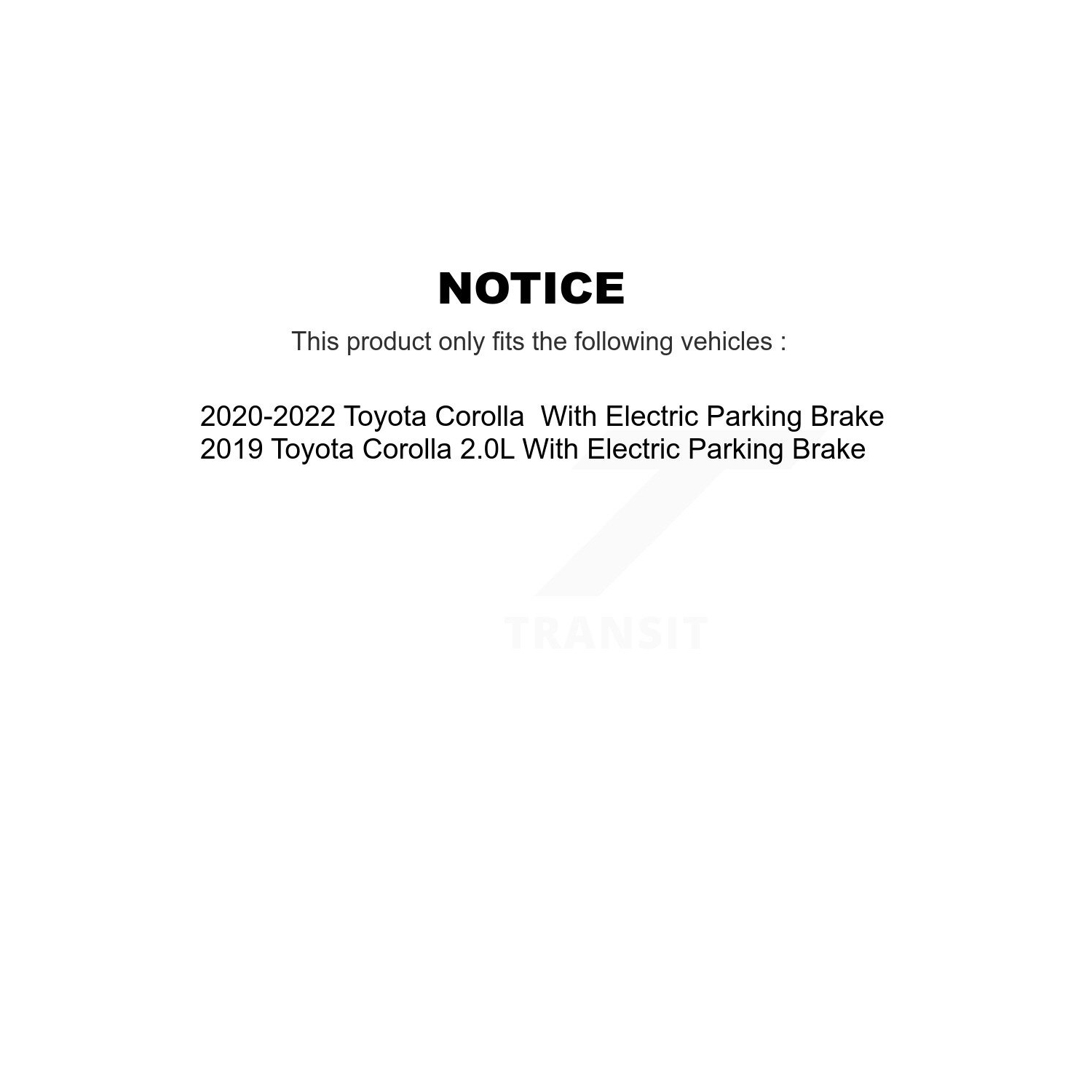 Rear Disc Brake Rotors And Ceramic Pads Kit For Toyota Corolla K8T-104005