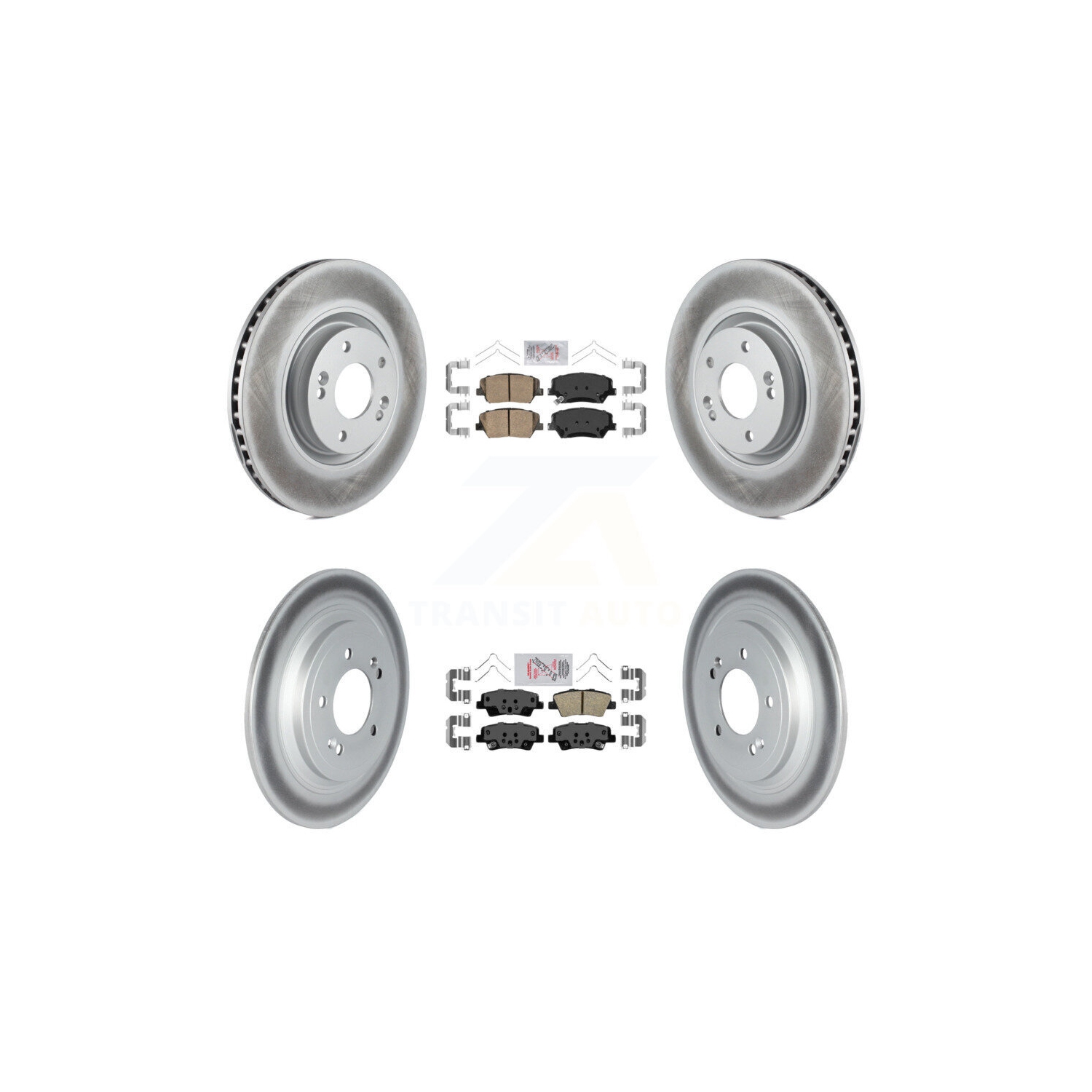 Plaquettes en céramique à l'avant et disques de frein enduits pour Hyundai Nexo KGA-103238 2019-2020