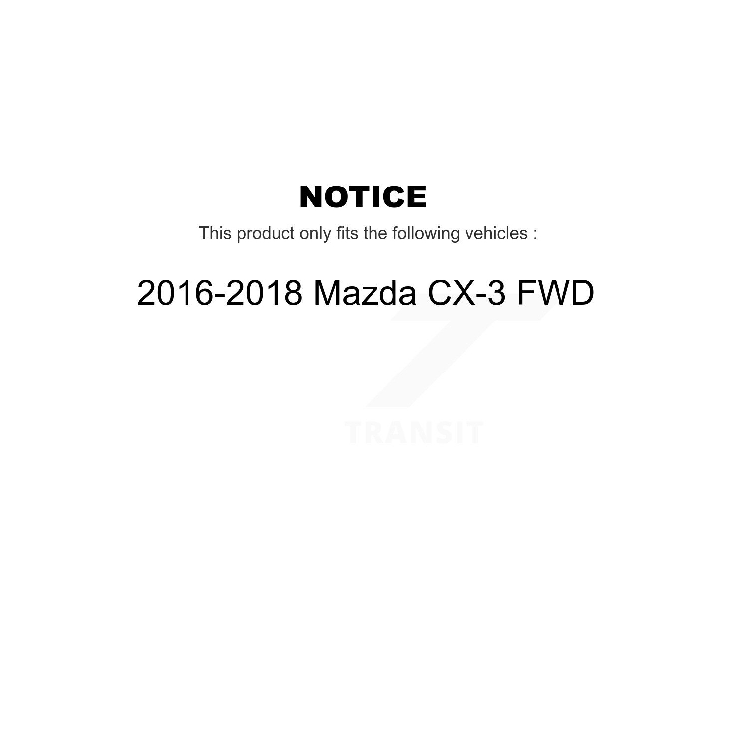 Front Rear Disc Brake Rotors And Semi-Metallic Pads Kit For 2016-2018 Mazda CX-3 FWD K8F-101470