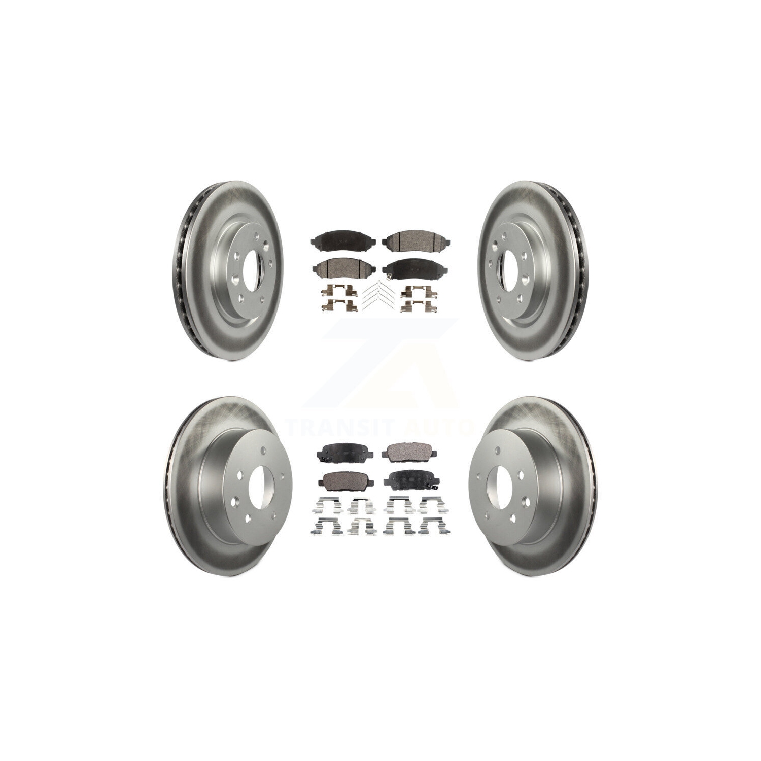 Disques de frein à disque recouverts à l'avant et plaquettes semi-métalliques pour Nissan LEAF KGF-101151