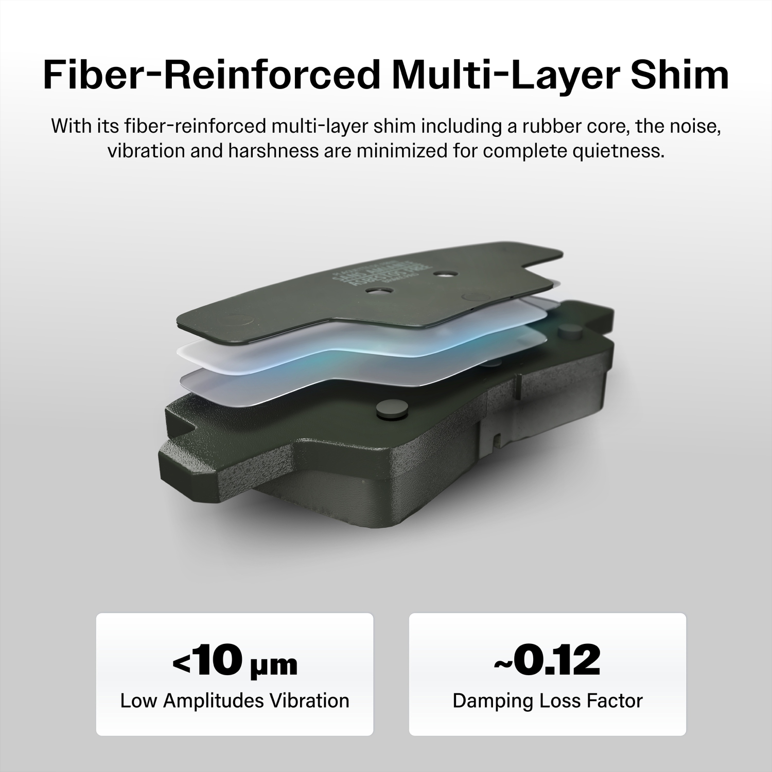 Disques de frein à disque recouverts à l'avant et plaquettes semi-métalliques pour Nissan LEAF KGF-101151