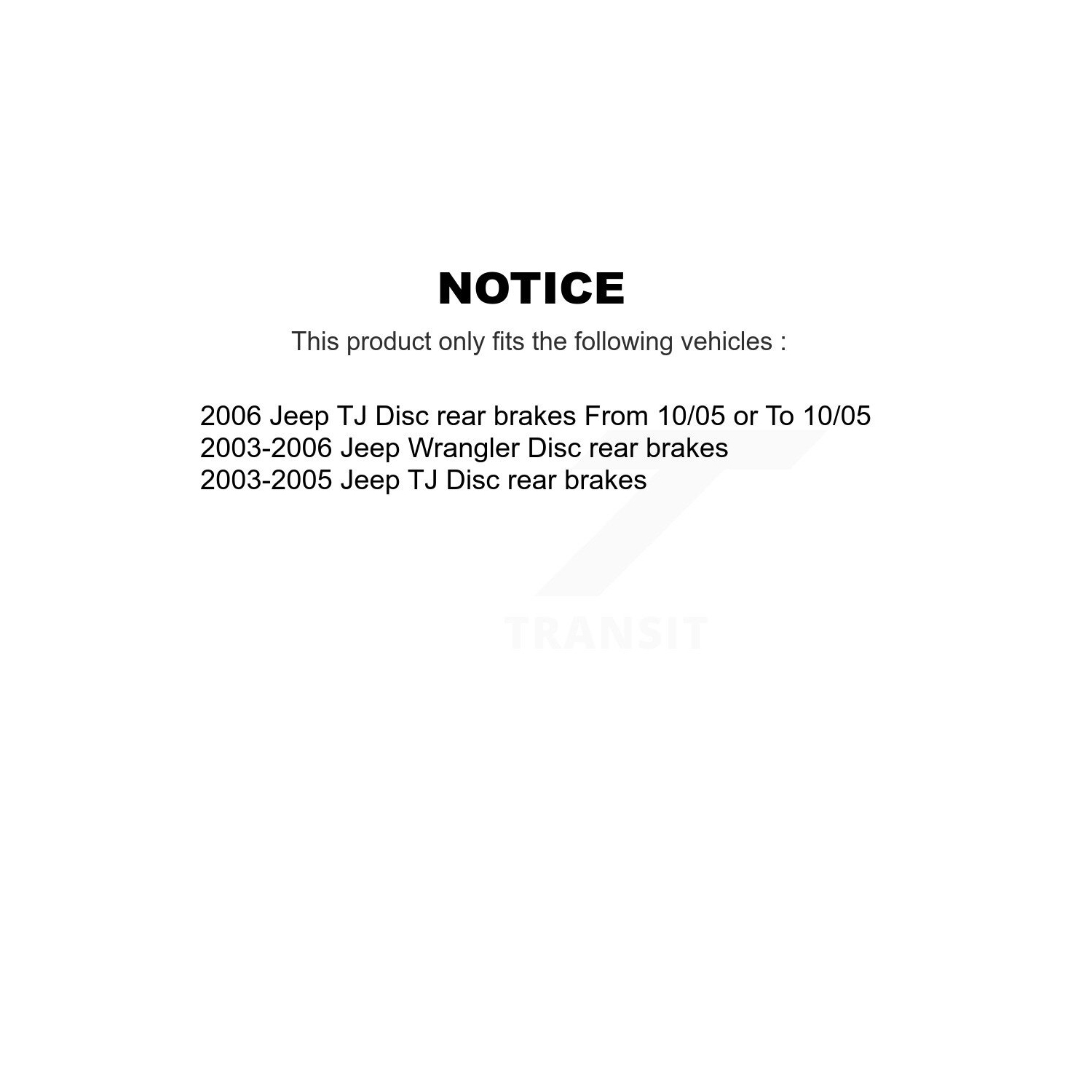 Front Rear Disc Brake Rotor & Semi-Metallic Pad Kit For Jeep Wrangler TJ rear brakes K8S-100967