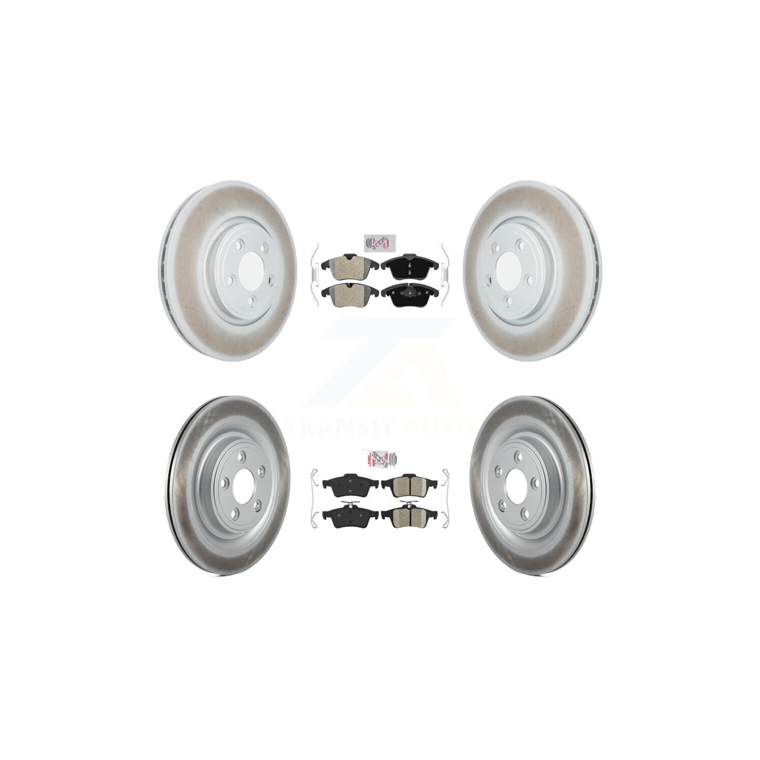 Disques de frein arrière semi-métalliques recouverts de céramique à l'avant pour Jaguar XF XK Vanden Plas KGA-102510