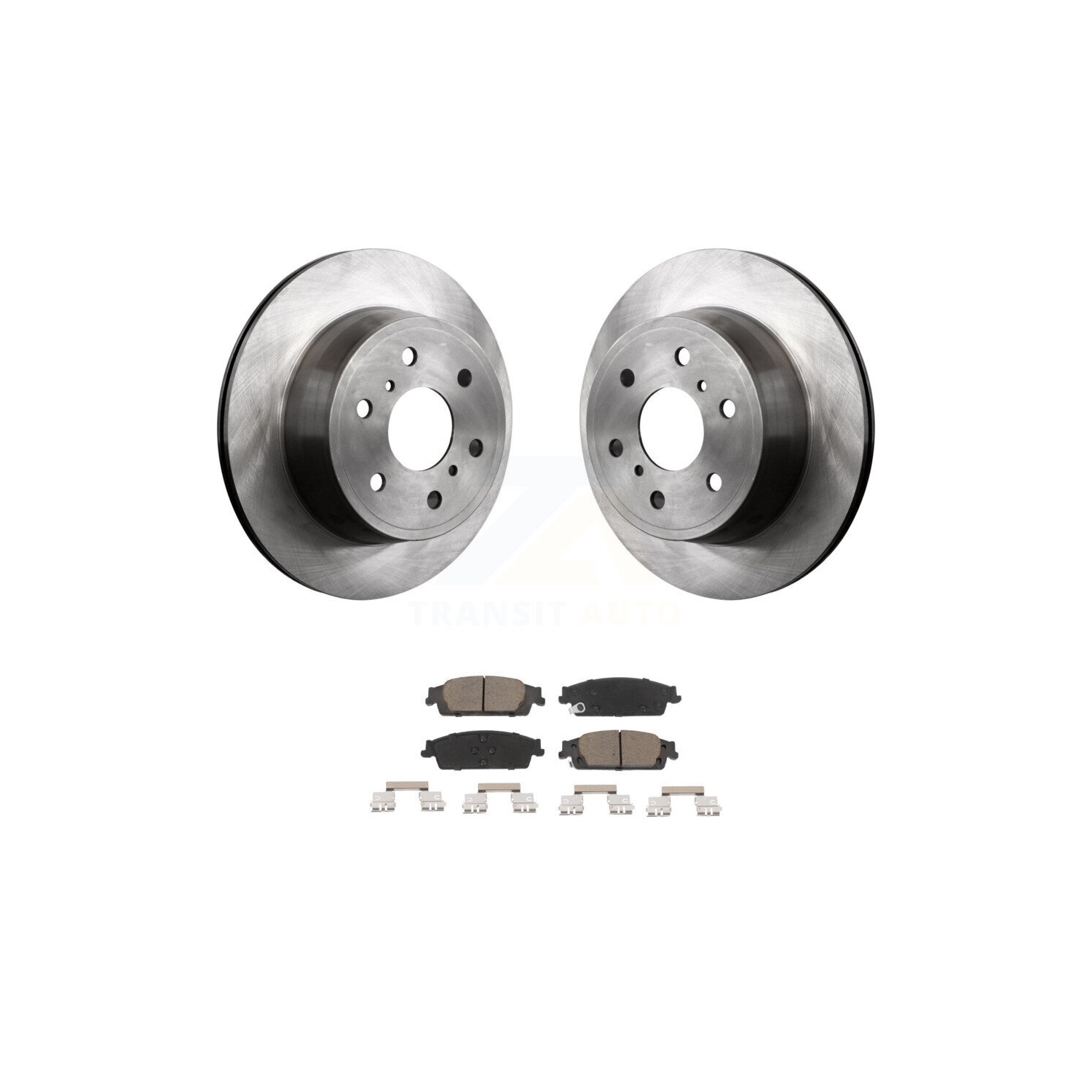 Rear Brake Rotor & Ceramic Pad Kit For Chevrolet GMC Silverado 1500 Sierra Tahoe Yukon XL K8C-101950