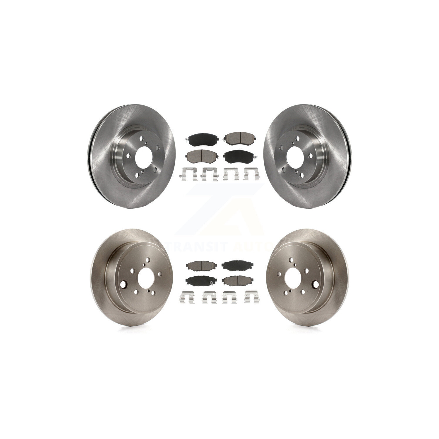 Front Rear Brake Rotor Ceramic Pad Kit For Subaru Impreza Outback Sport 2.5i Premium K8C-100925