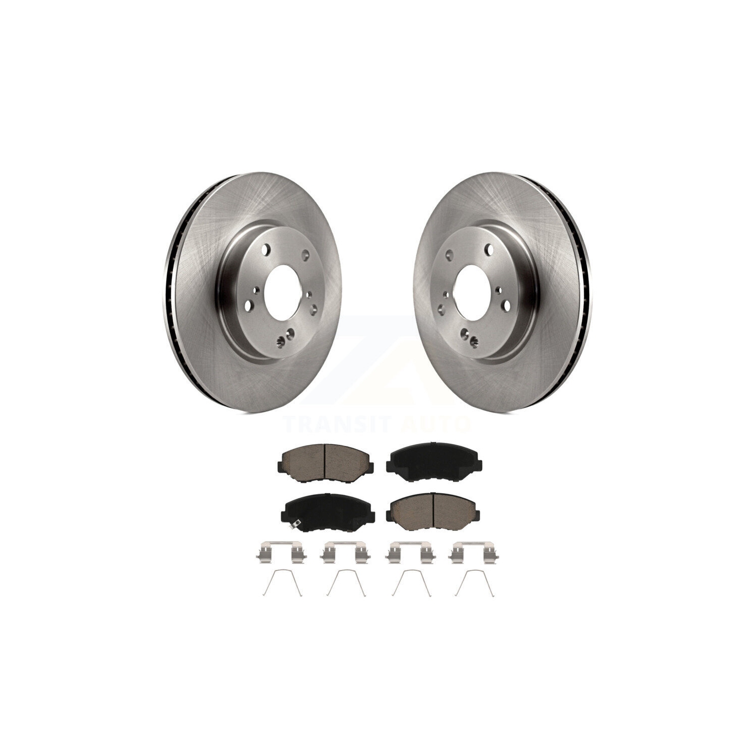 Front Disc Brake Rotors And Ceramic Pads Kit For Honda Civic K8C-100372