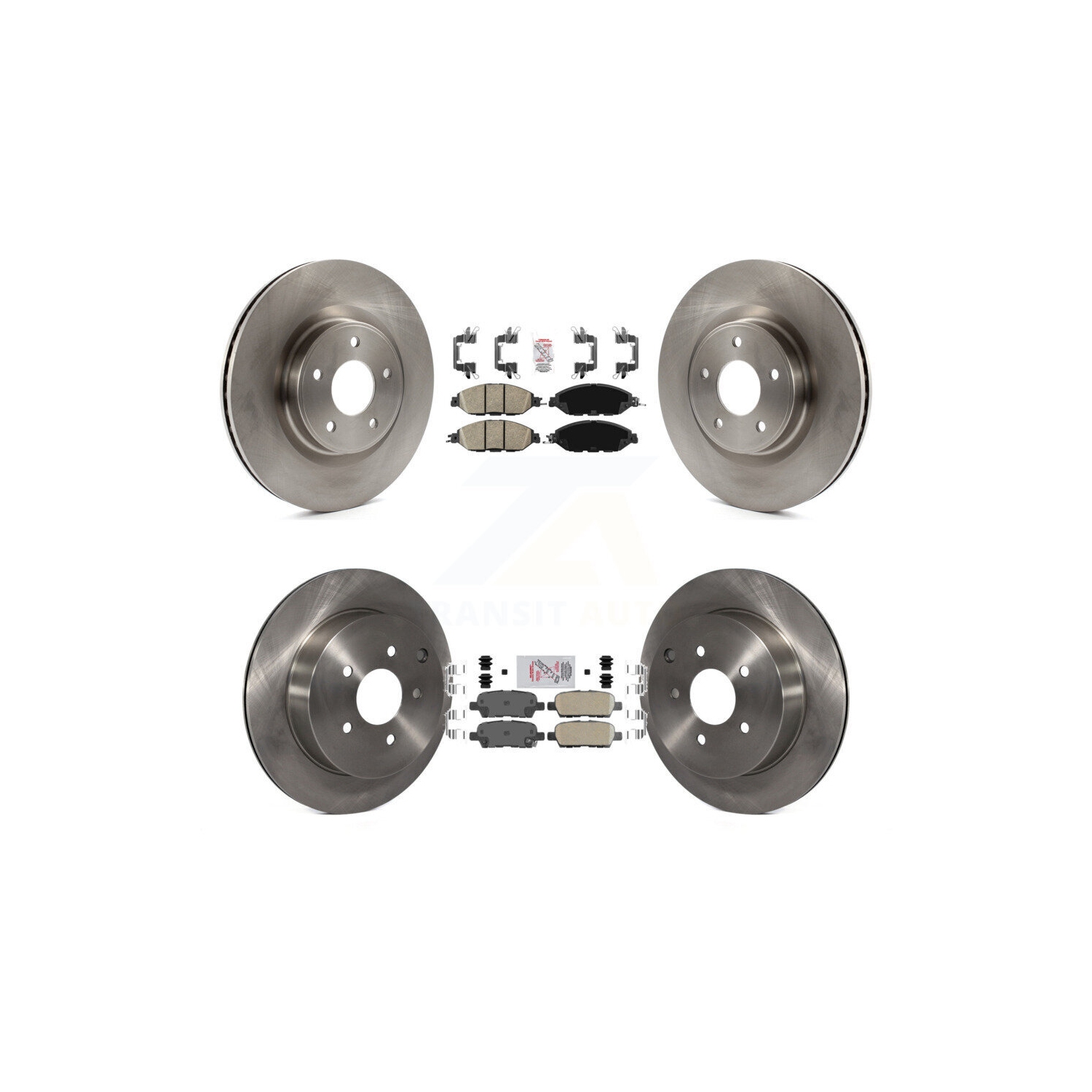 Front Rear Ceramic Pad & Brake Rotors Kit For Nissan Murano Pathfinder INFINITI QX60 JX35 K8A-106857
