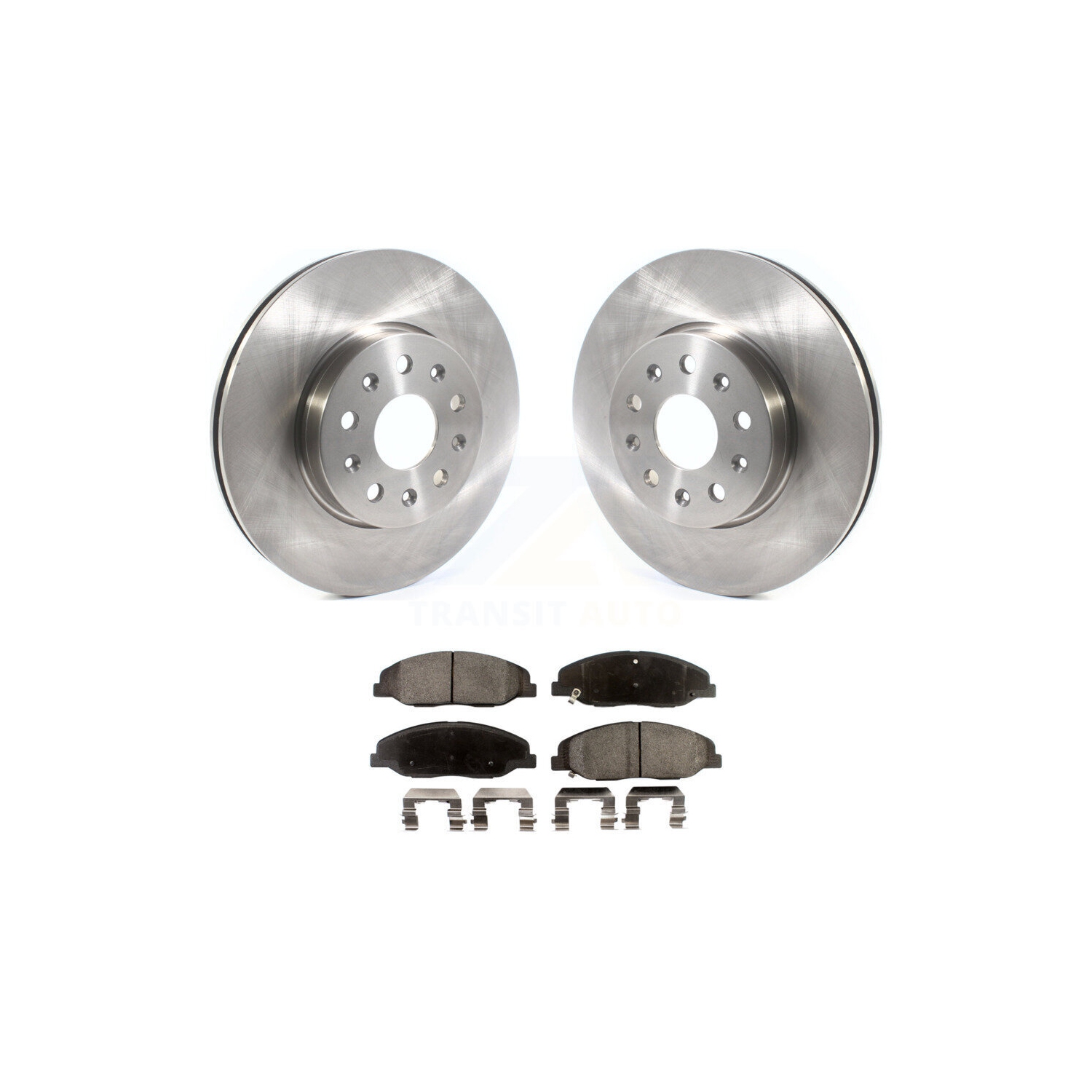 Front Disc Brake Rotors And Ceramic Pads Kit For Cadillac CTS Without Heavy Duty Brakes K8T-103033