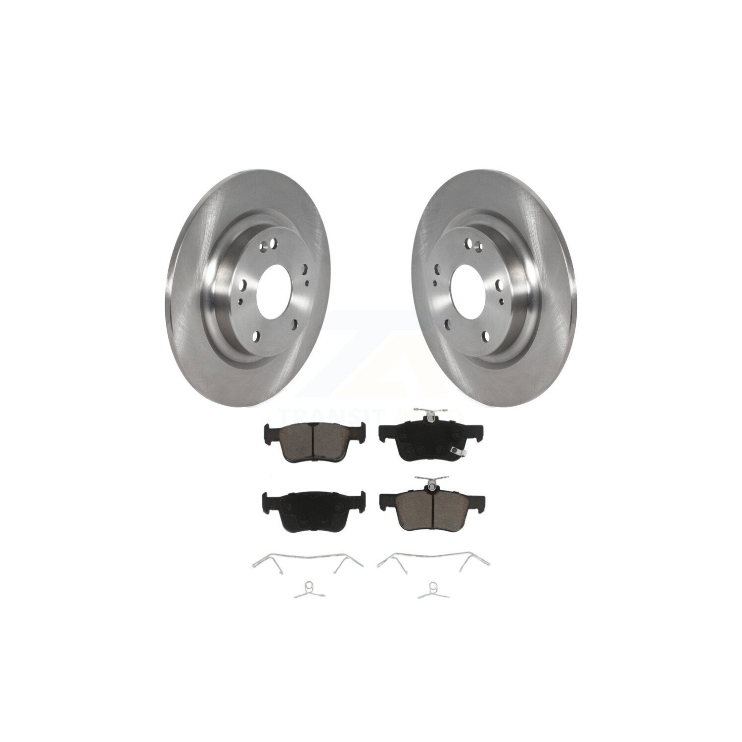 Rear Disc Brake Rotors And Ceramic Pads Kit For Honda Civic K8C-101624