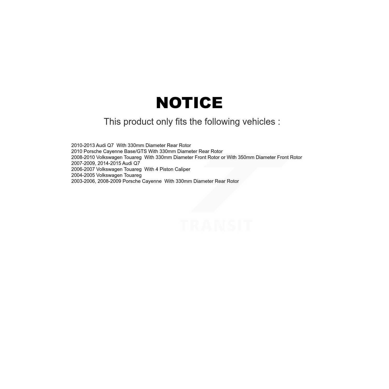 Rear Disc Brake Rotors And Ceramic Pad Kit For Audi Q7 Porsche Cayenne Volkswagen Touareg K8C-101813