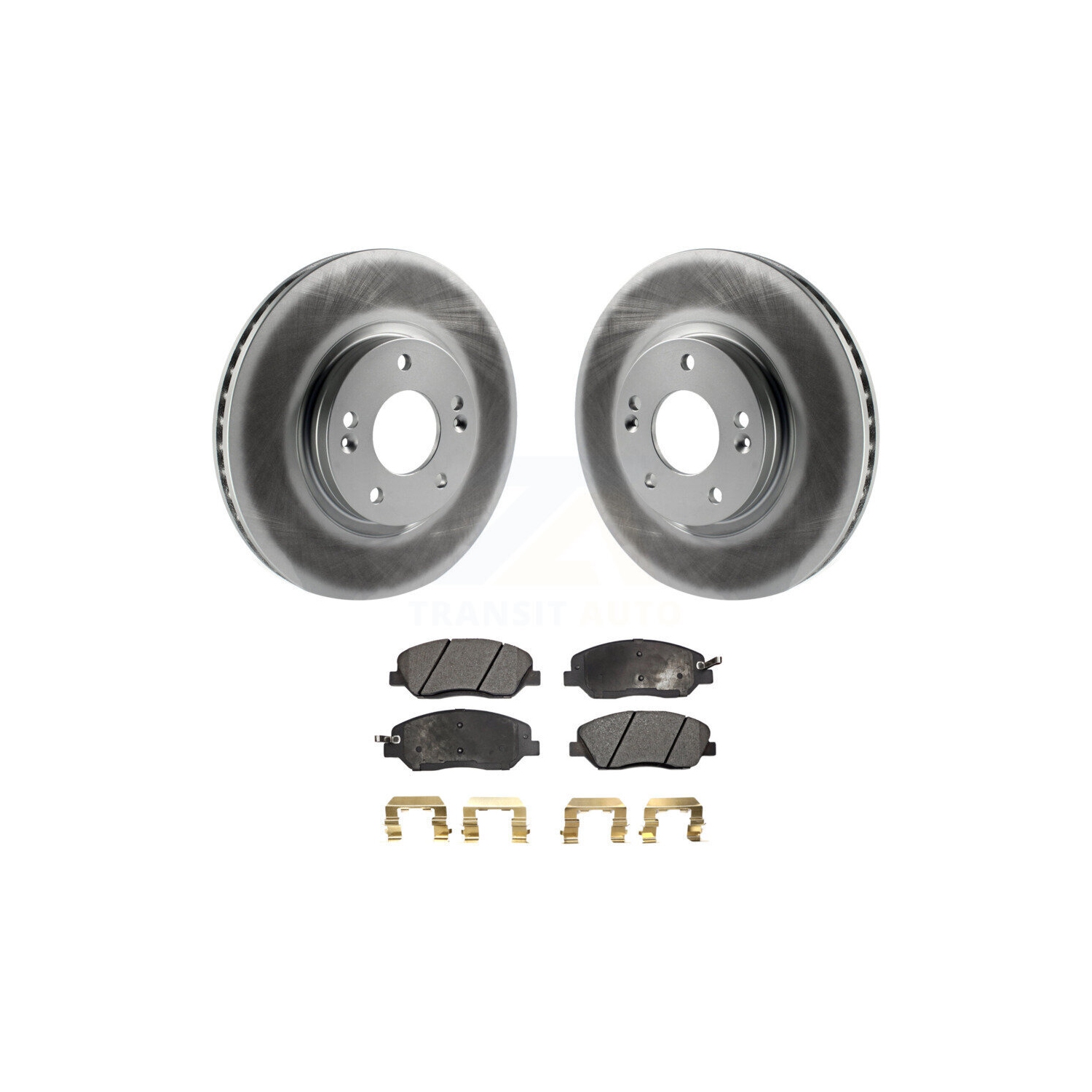 Disques de frein à disque recouverts à l'avant et plaquettes semi-métalliques pour Hyundai Santa Fe KGF-100383 2007-2009