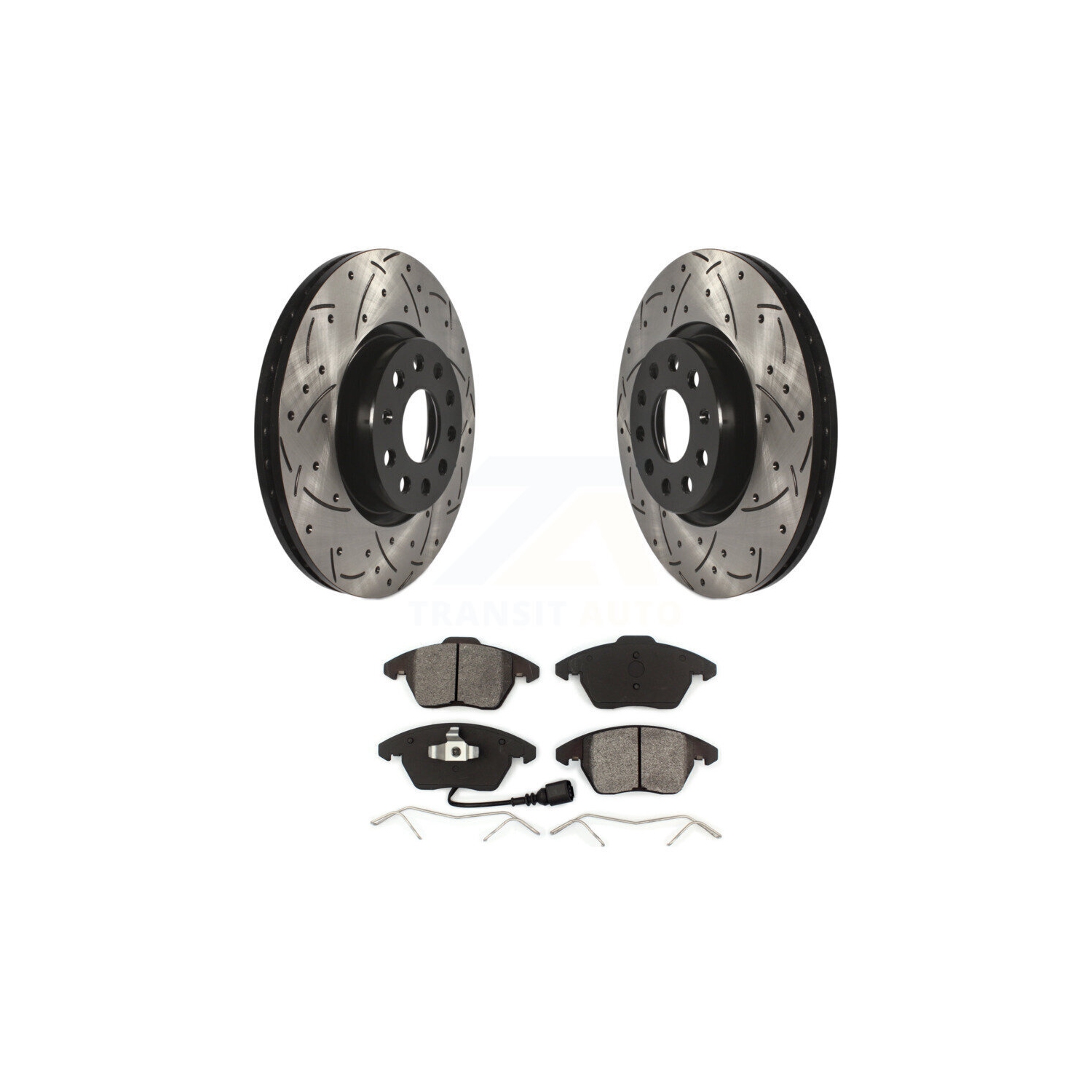 Disque de frein semi-métallique fente perceuse avant pour Volkswagen Jetta Beetle Rabbit GTI KDS-100070