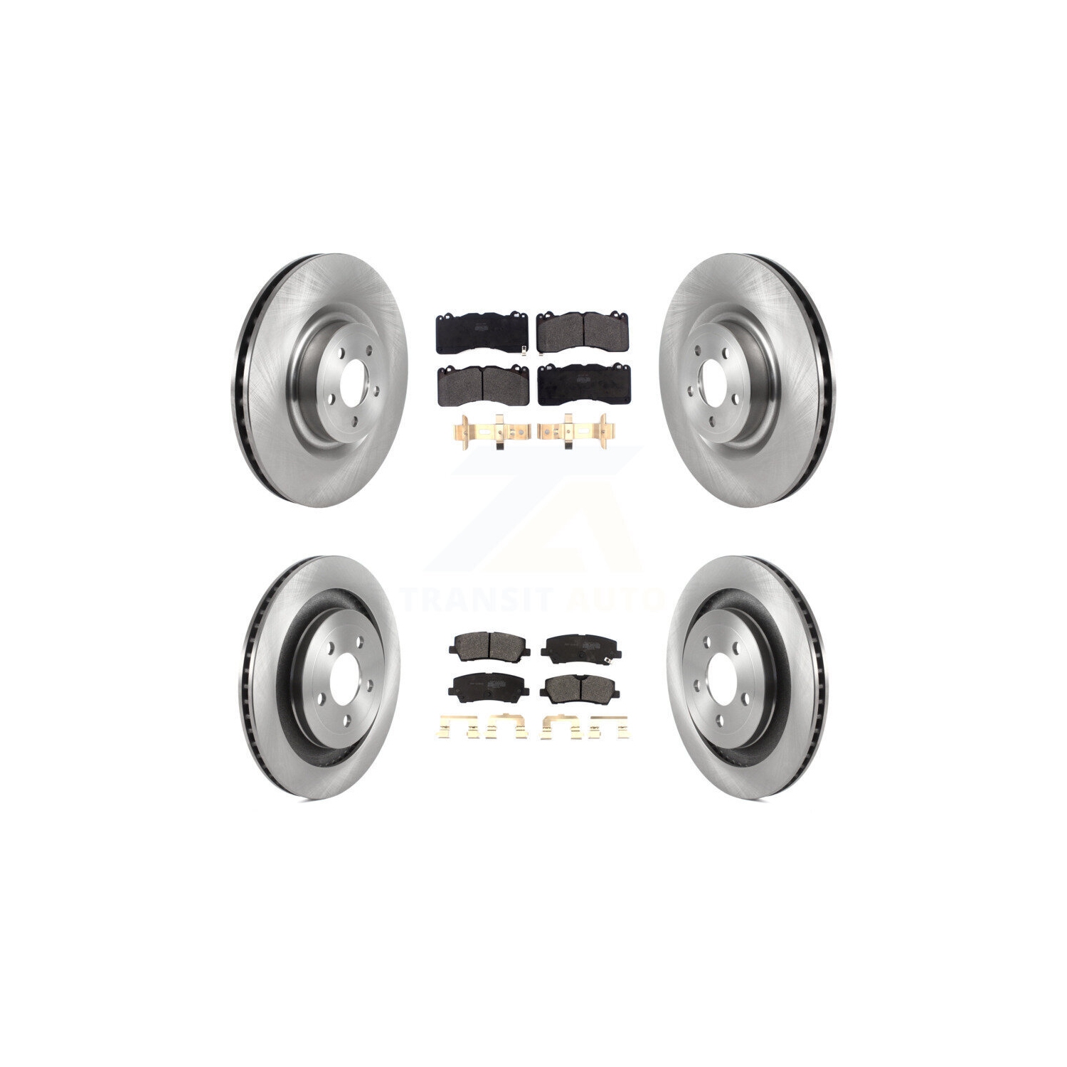 Disques de frein arrière avant et plaquettes semi-métalliques pour Ford Mustang K8F-103469