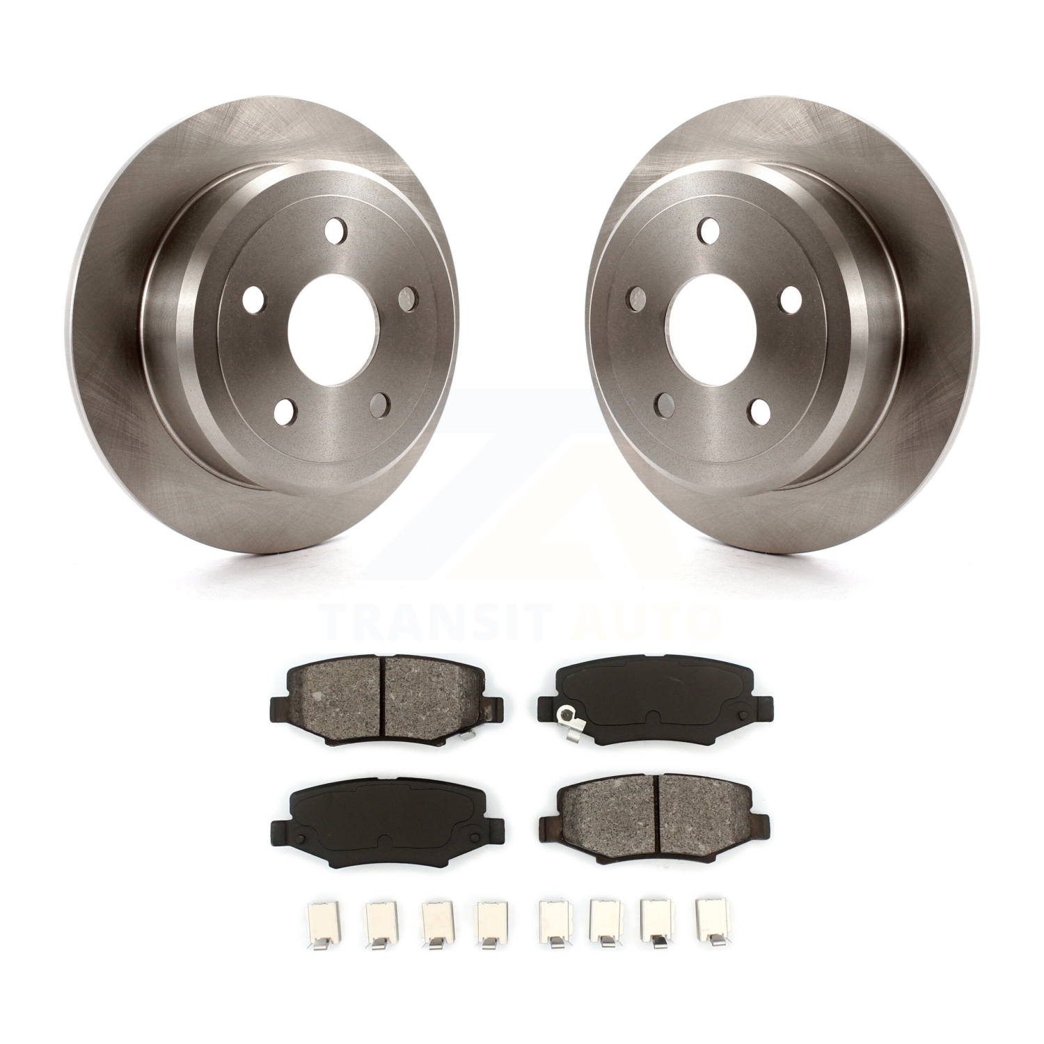 Rear Disc Brake Rotors And Semi-Metallic Pads Kit For Jeep Wrangler JK K8S-101676