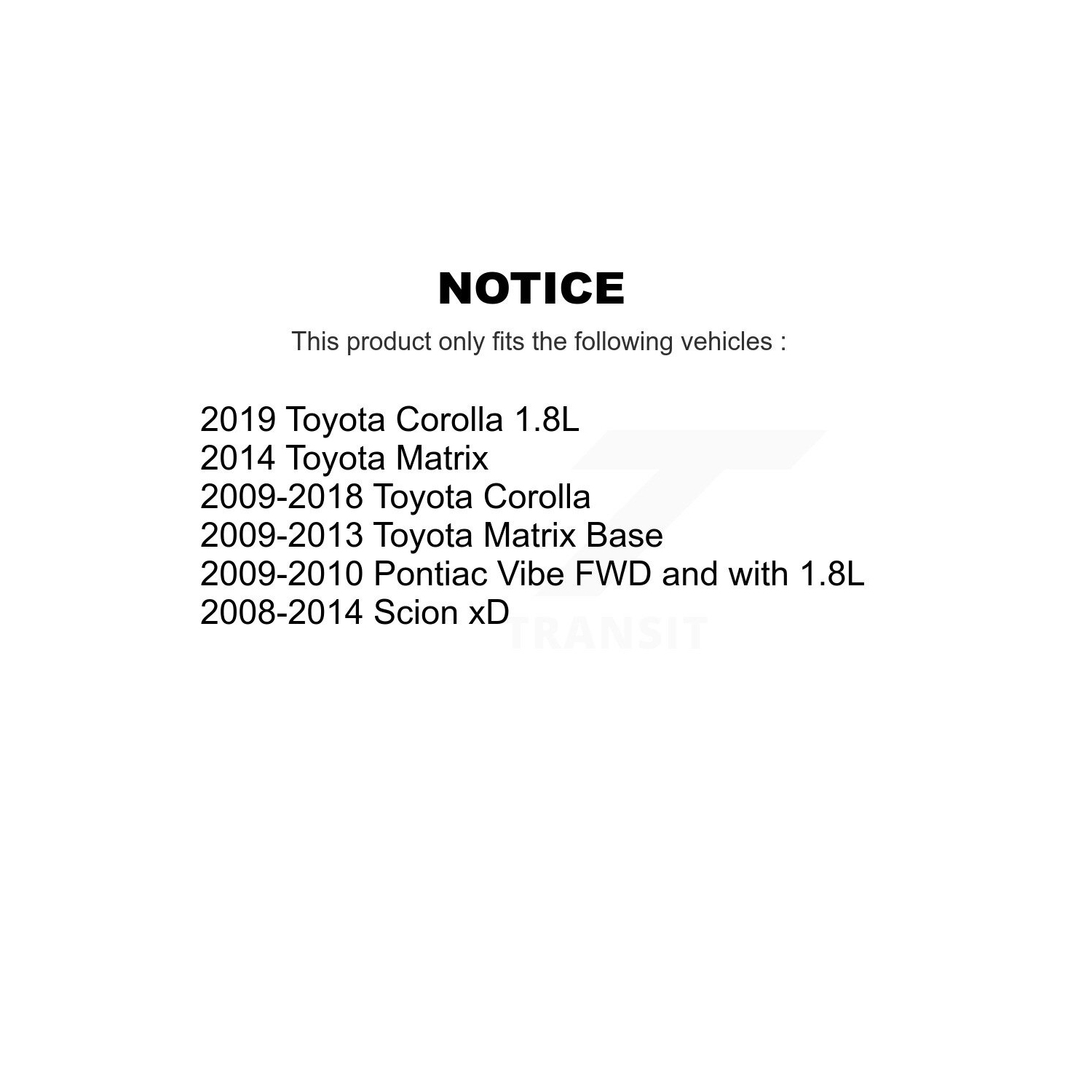 Ensemble de disques de frein à disque avant et de plaquettes en céramique pour Toyota Corolla Matrix Pontiac Vibe Scion xD 8 A-103929