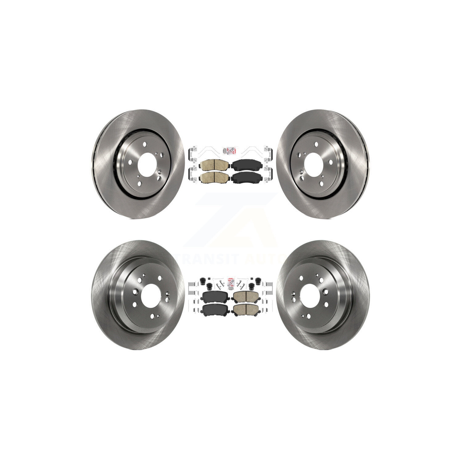 Ensemble de plaquettes en céramique et disques de frein à disque avant arrière pour Honda Passport 8&nbsp;A-103576 2019-2024