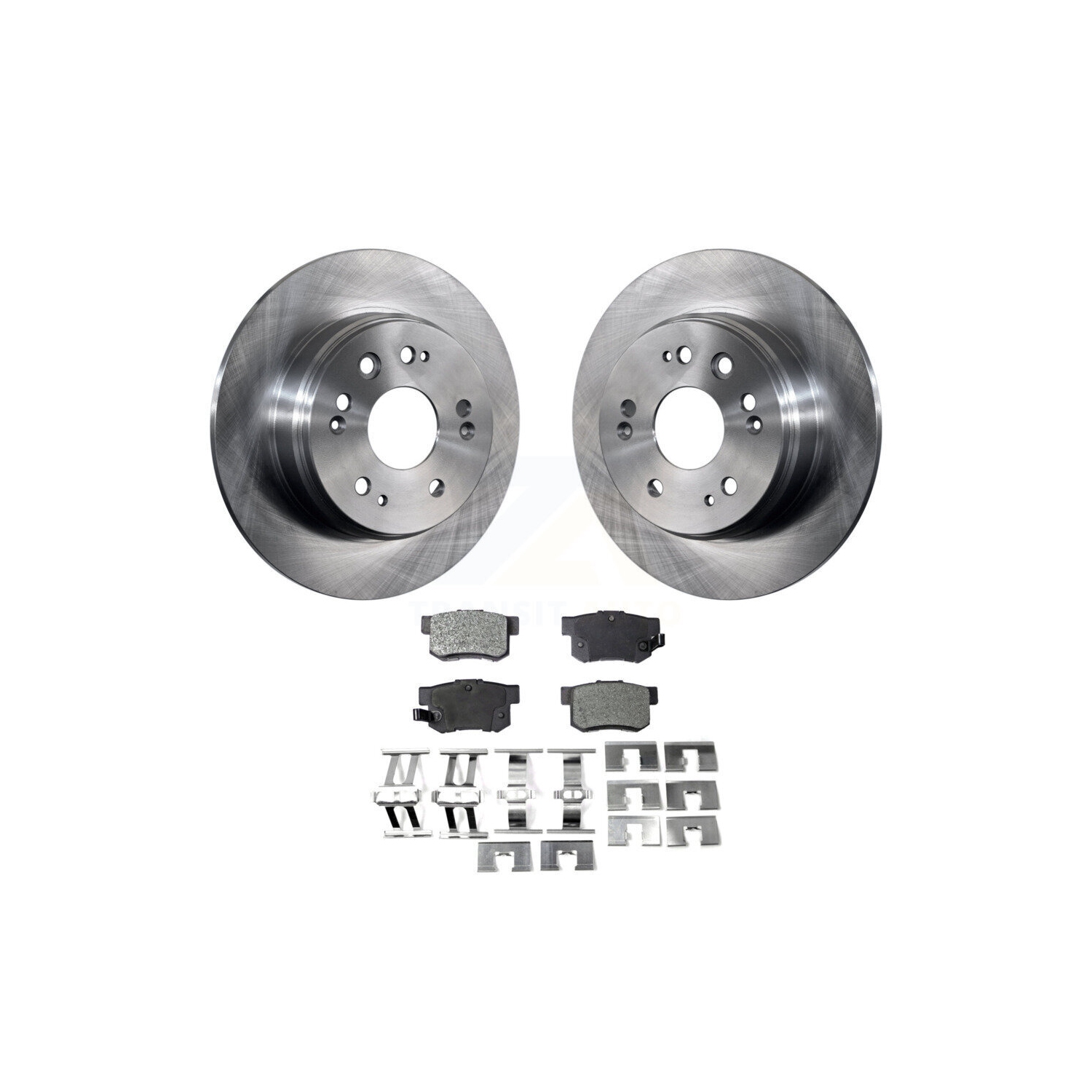 Rear Disc Brake Rotors And Ceramic Pads Kit For 2002-2004 Honda CR-V K8T-101869