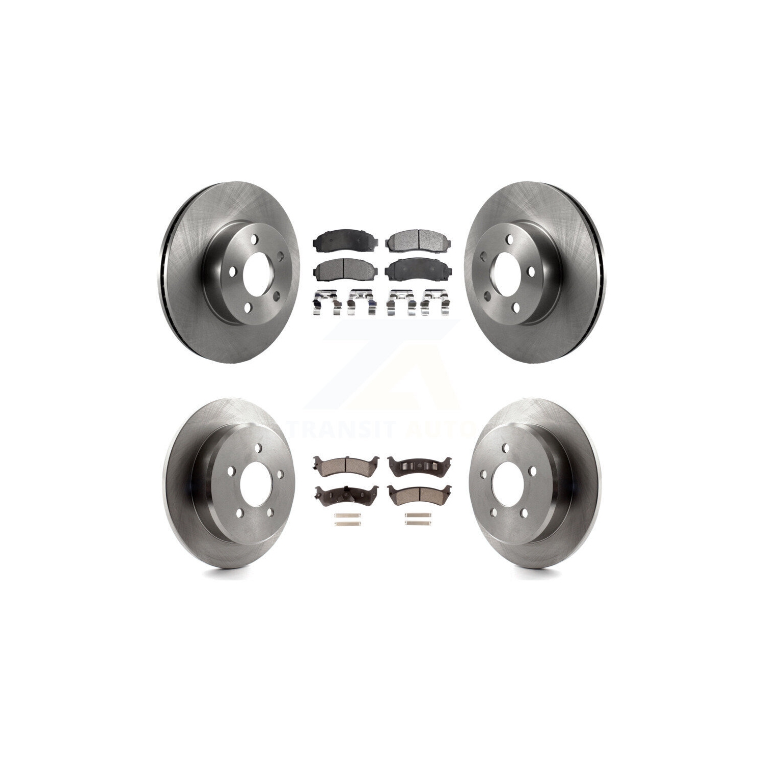 Front Rear Disc Brake Rotors And Ceramic Pads Kit For 2001 Ford Explorer Sport 4WD K8T-100913