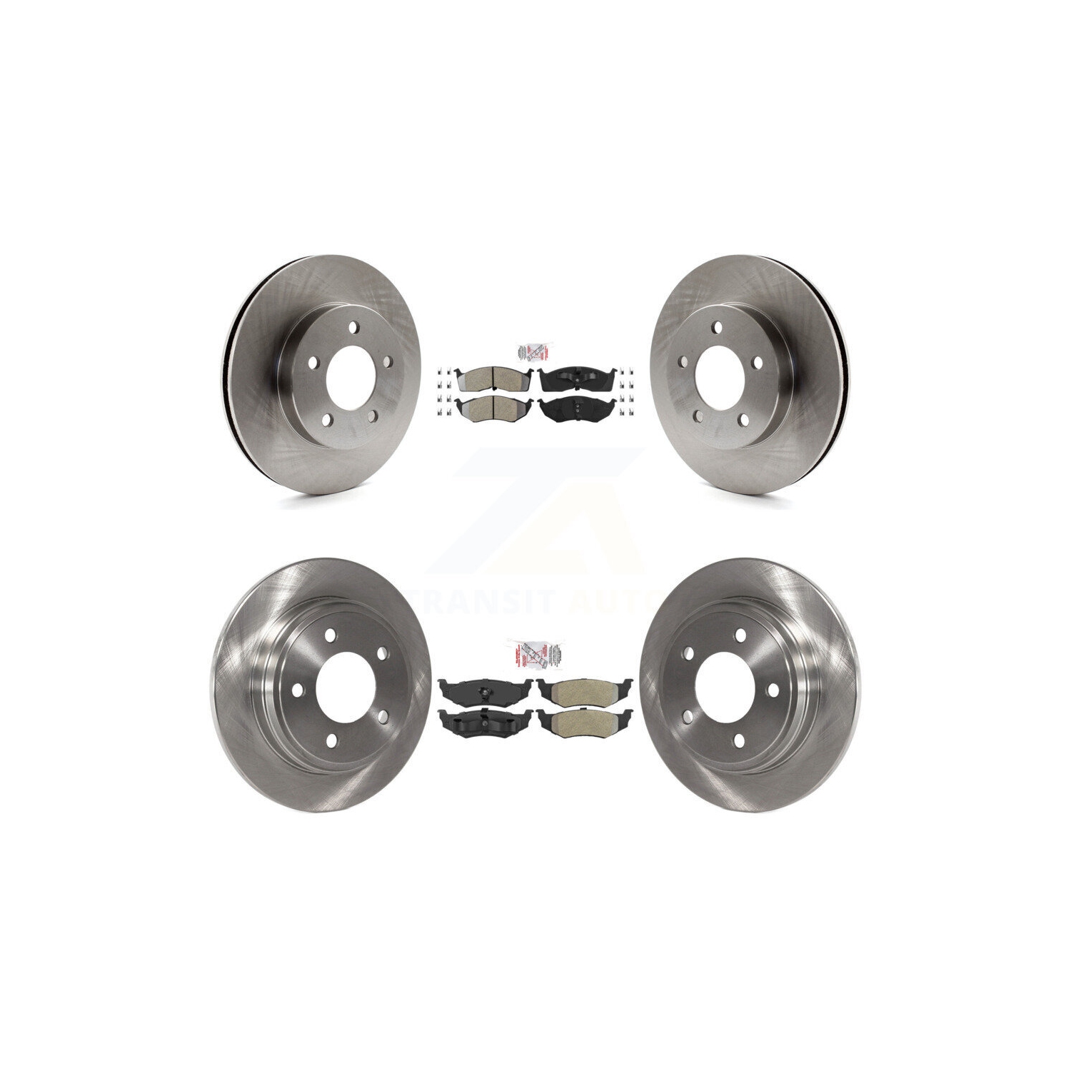 Front Rear Semi-Metallic Pad Brake Rotor Kit For Intrepid Dodge Chrysler Concorde LHS New K8A-106886