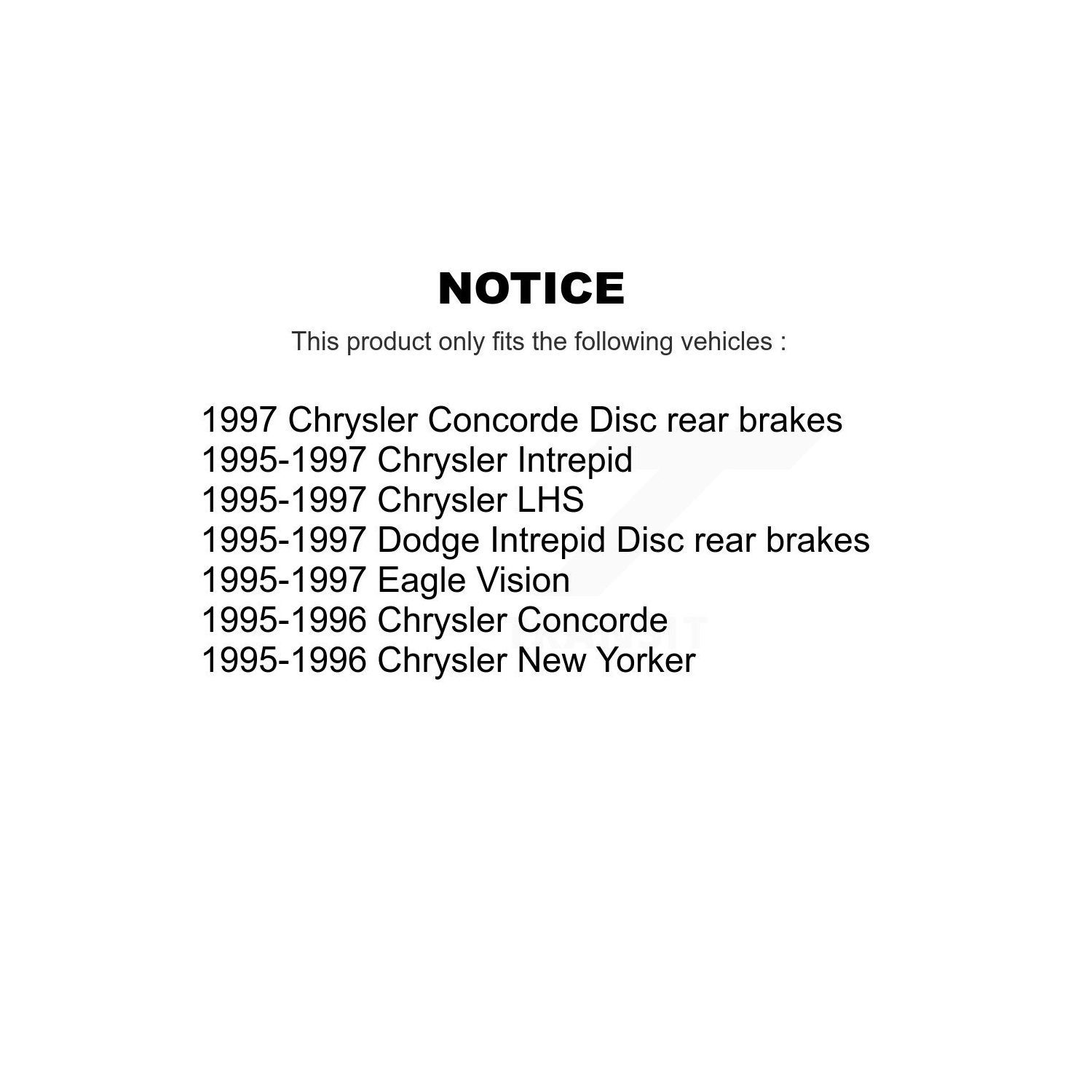 Front Rear Semi-Metallic Pad Brake Rotor Kit For Intrepid Dodge Chrysler Concorde LHS New K8A-106886