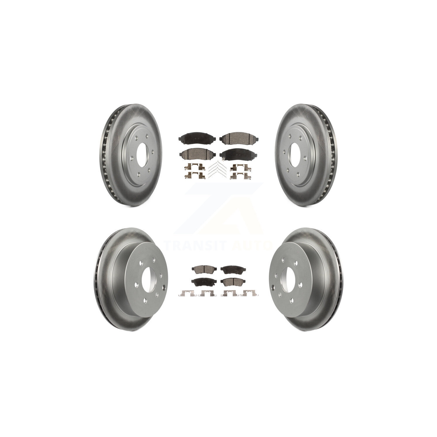 Ensemble de plaquettes semi-métalliques pour disque de frein à revêtement arrière Nissan Frontier Suzuki Equator KGF-100902